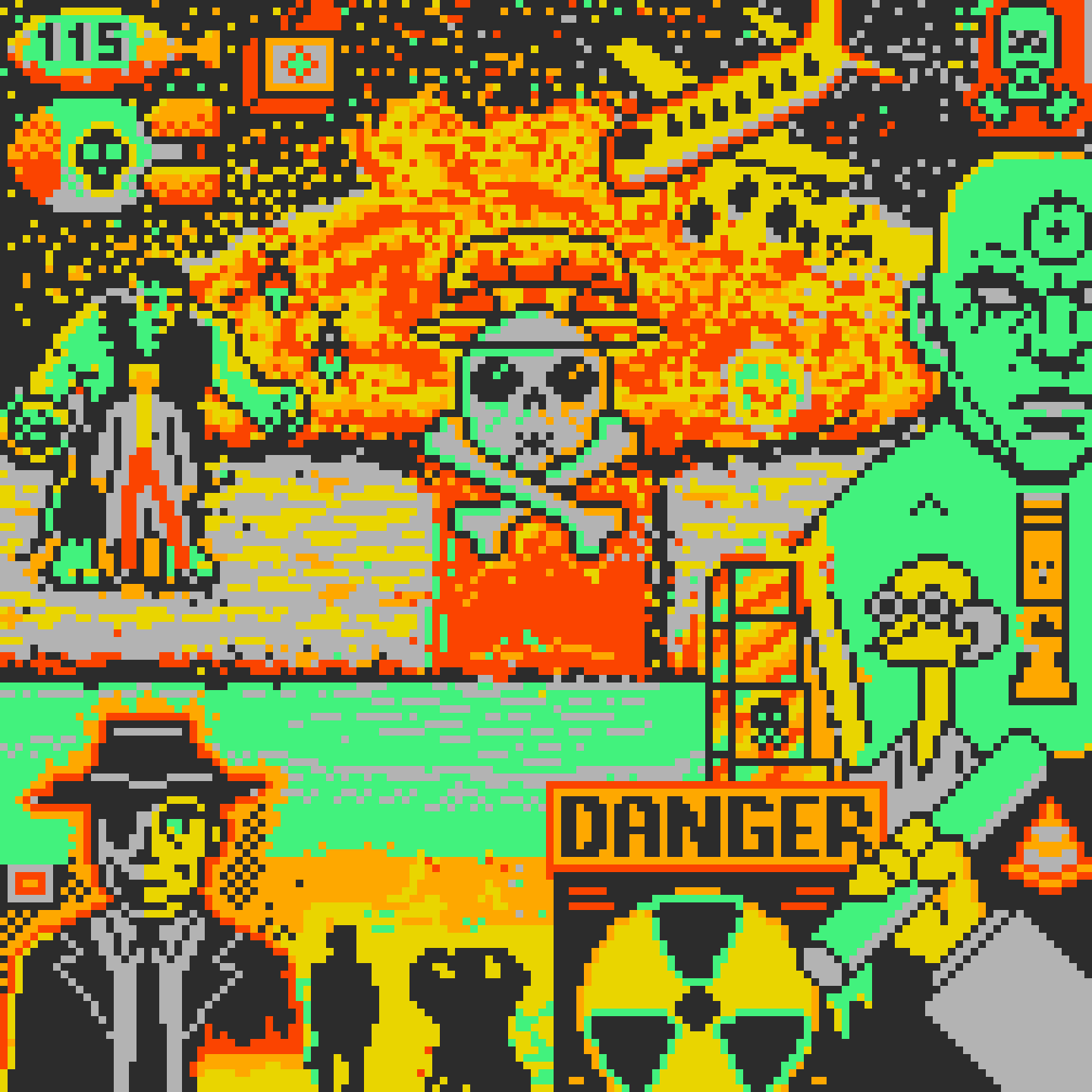 BasePaint Day #115: Nuclear Testing