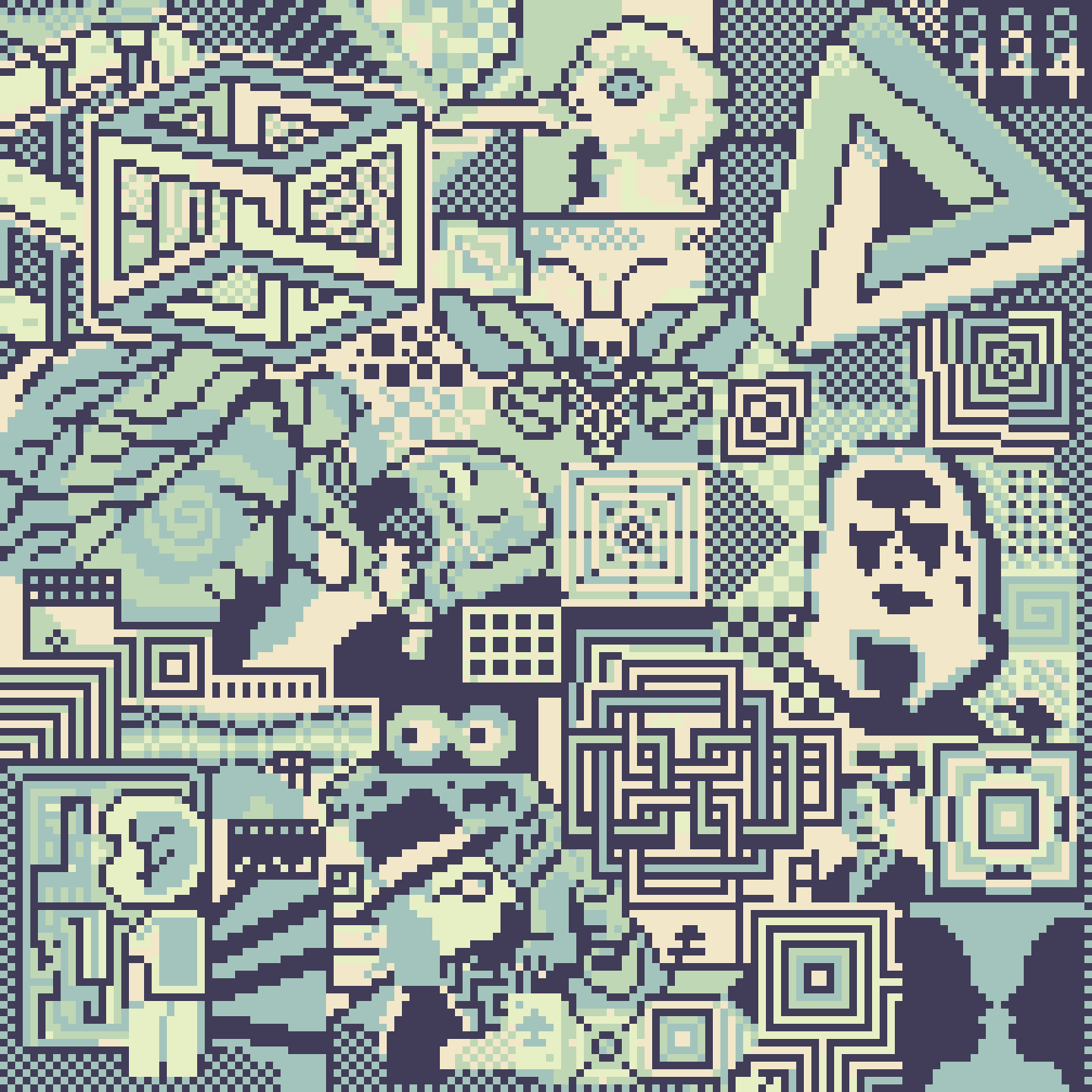 BasePaint Day #124: Museum of Illusion