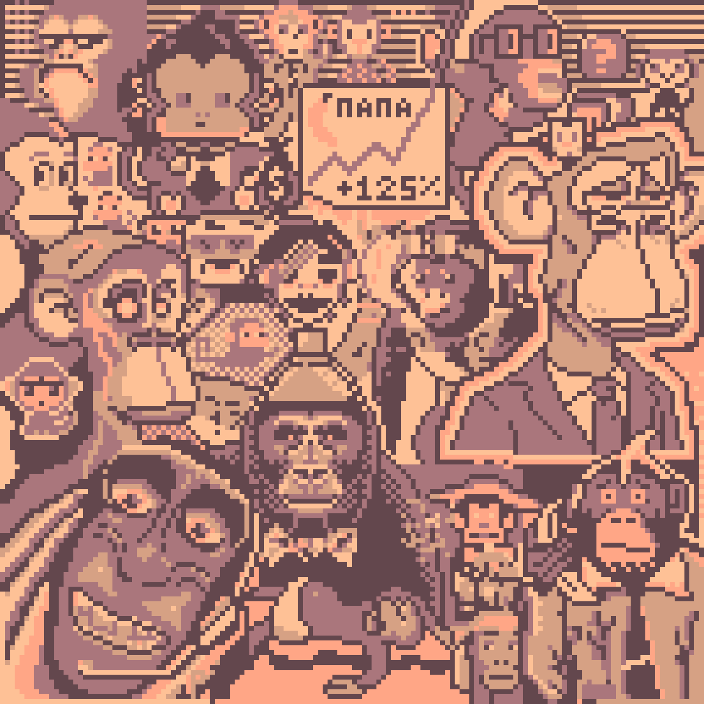 BasePaint Day #125: Monkey Business