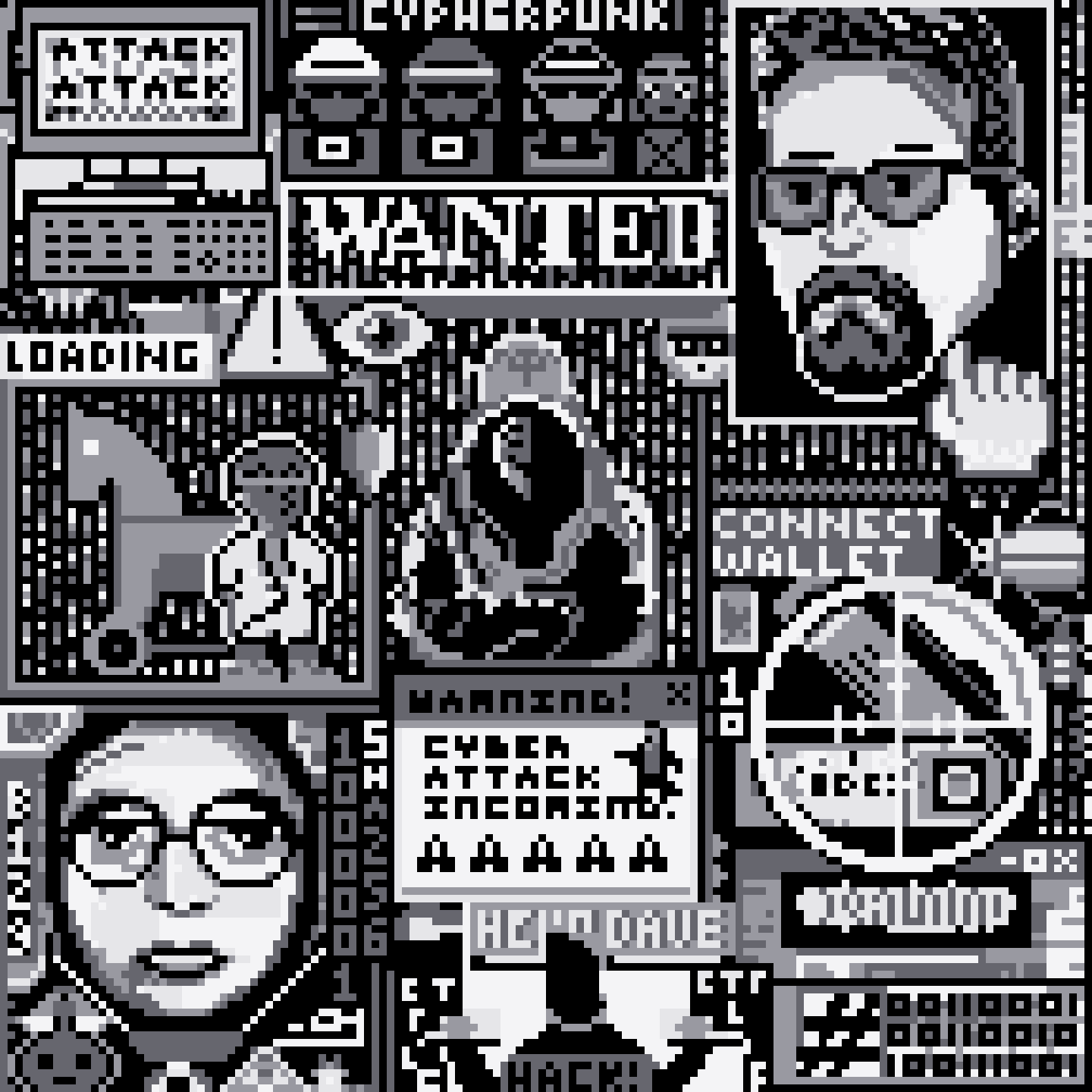 BasePaint Day #129: Hackers