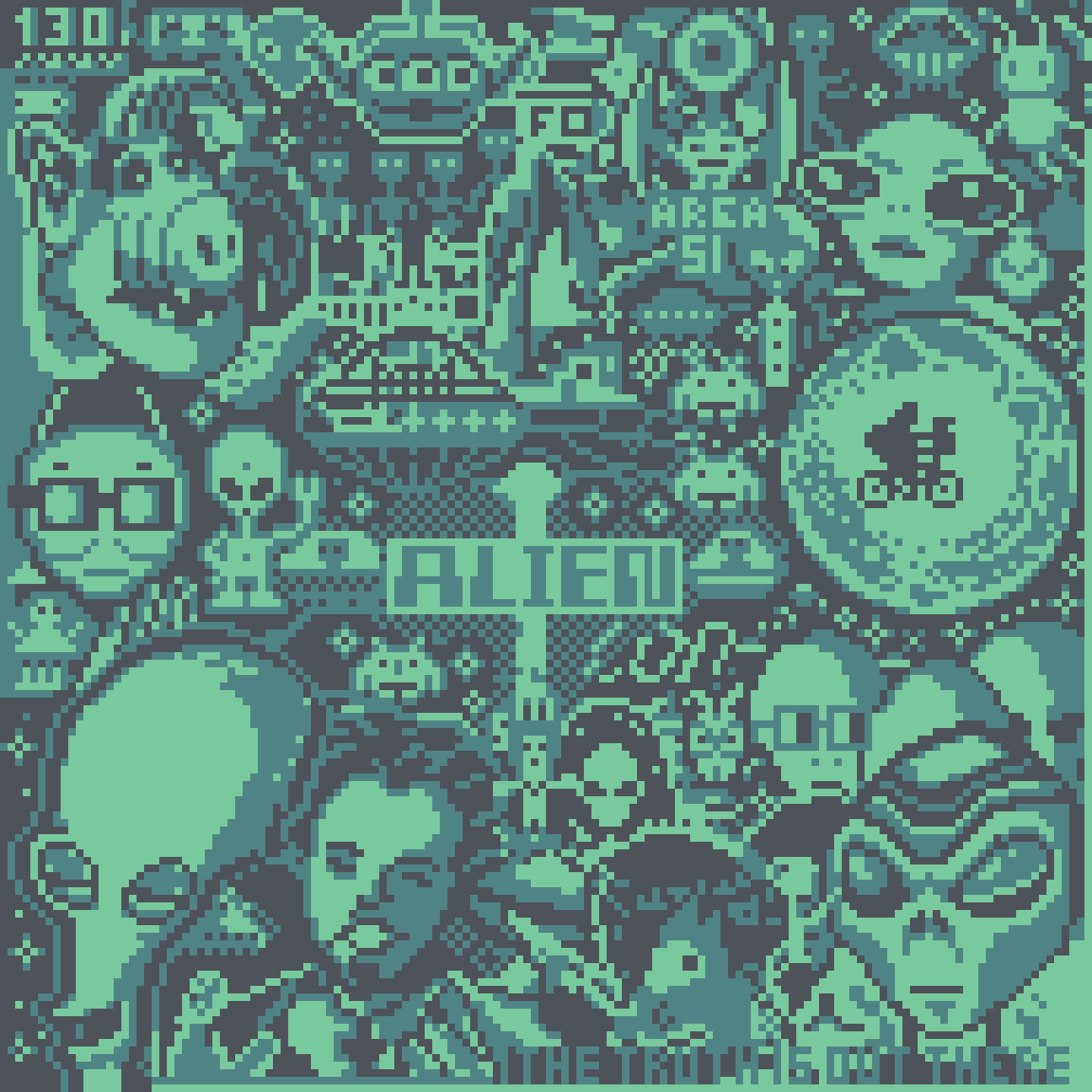 BasePaint Day #130: Aliens