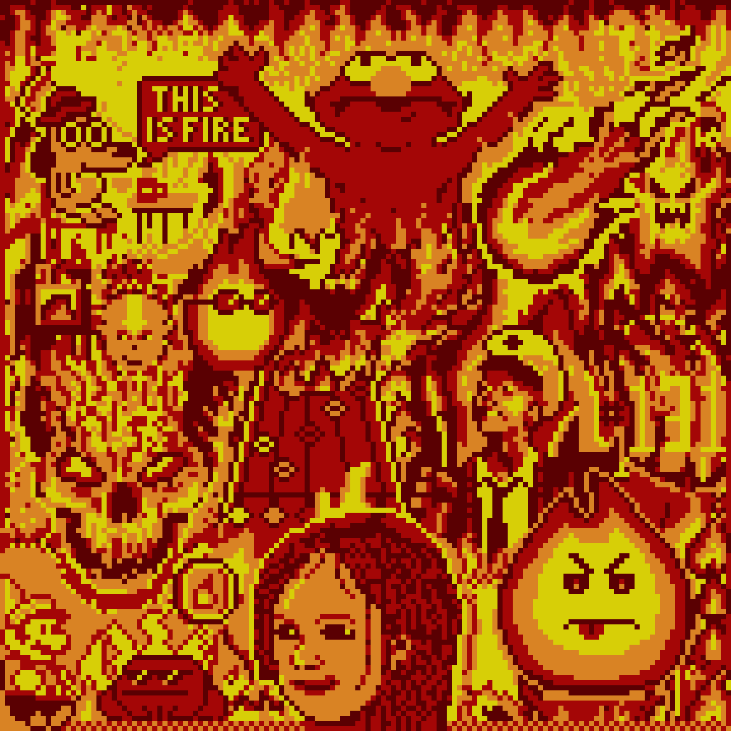 BasePaint Day #131: Fire & Flames