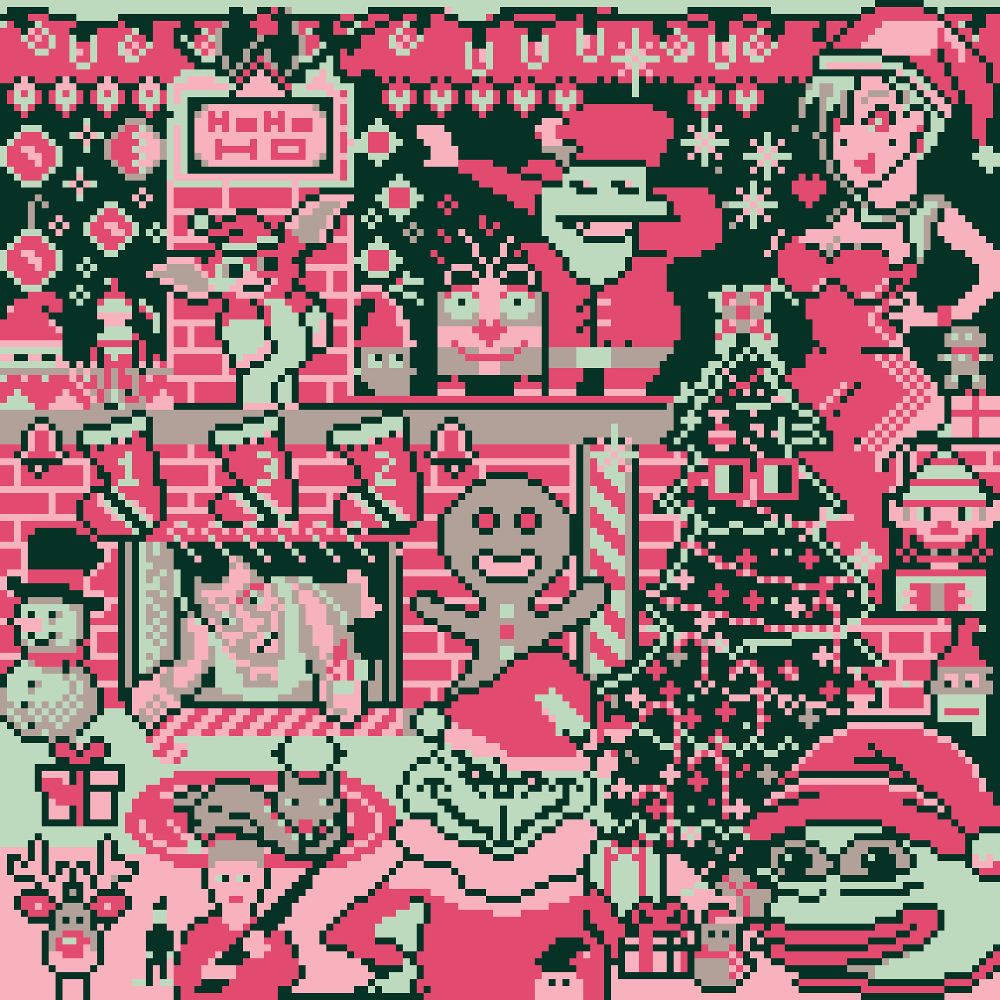 BasePaint Day #132: Christmas 🎄 🎅 🤶