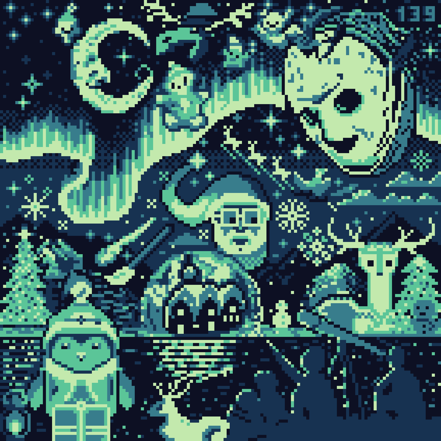 BasePaint Day #139: Merry Paint’mas