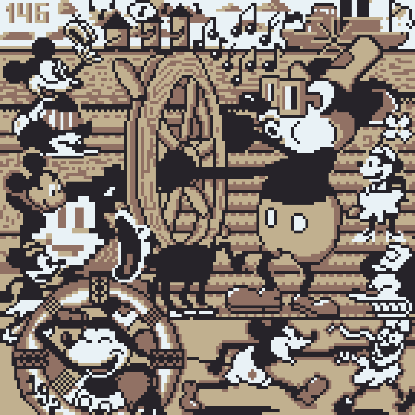 BasePaint Day #146: Steamboat Willie