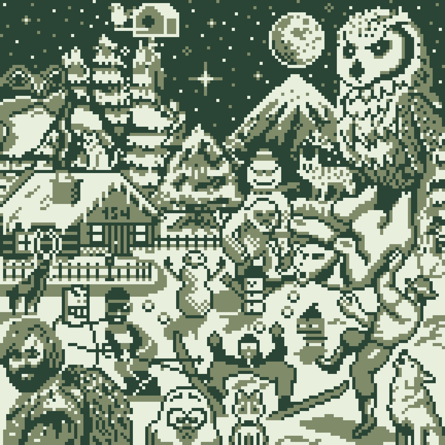 BasePaint Day #154: Snowy Woods