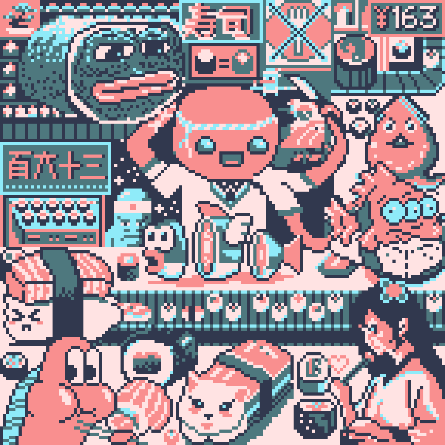 BasePaint Day #163: Sushi