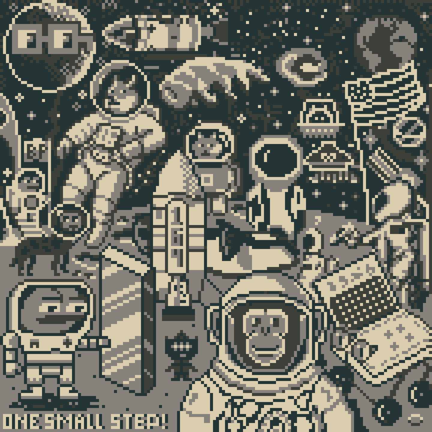 BasePaint Day #164: Moon landing