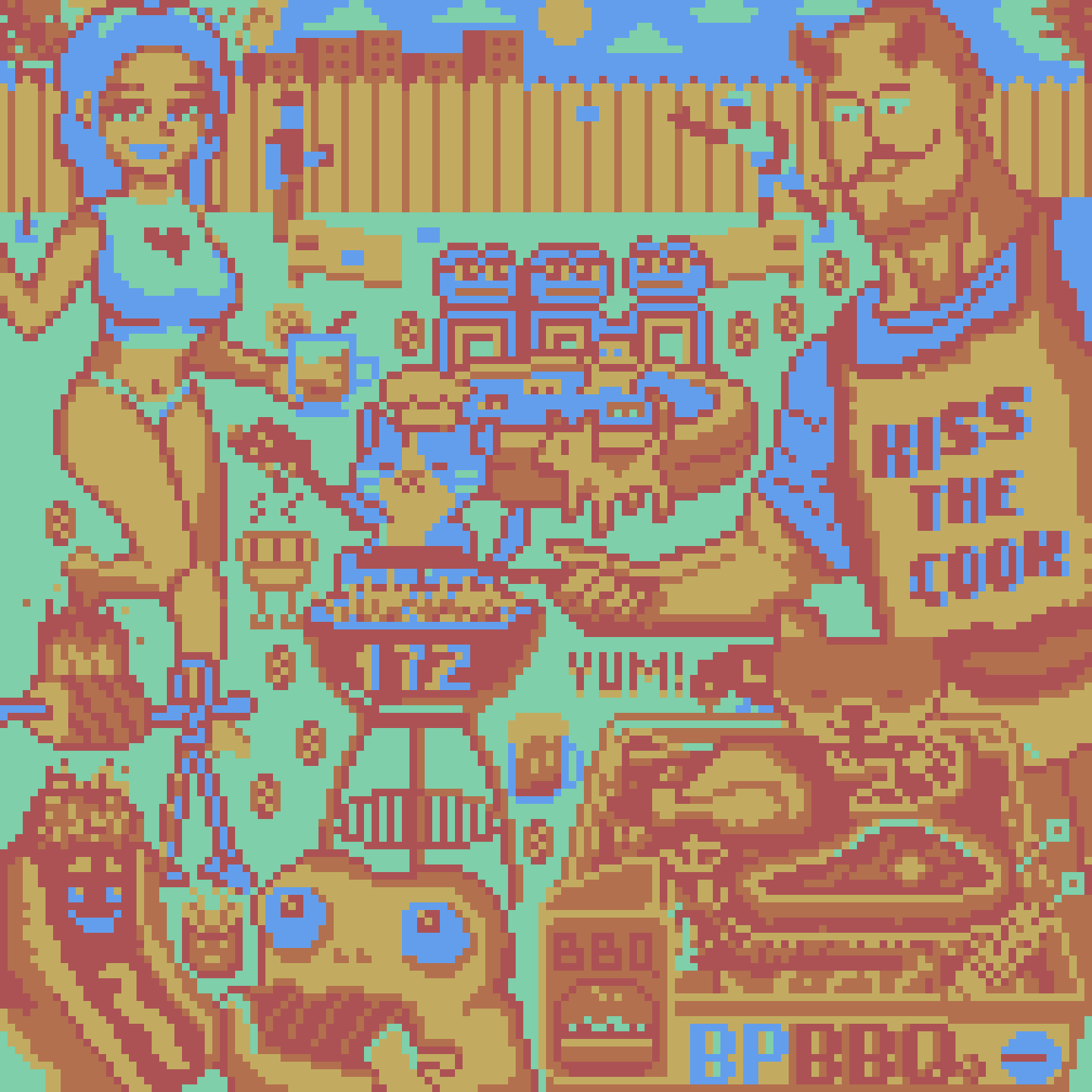 BasePaint Day #172: BasePaint BBQ