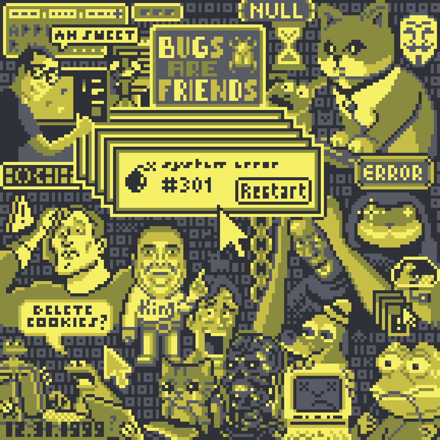 BasePaint Day #301: Coding Catastrophe