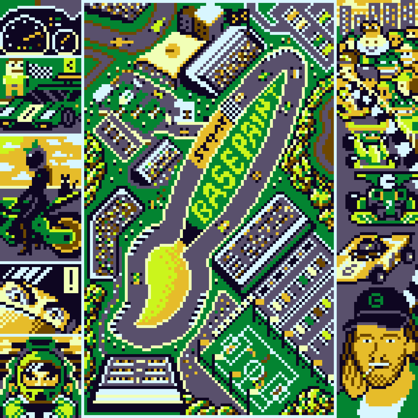 BasePaint Day #302: Speedtracer Raceway