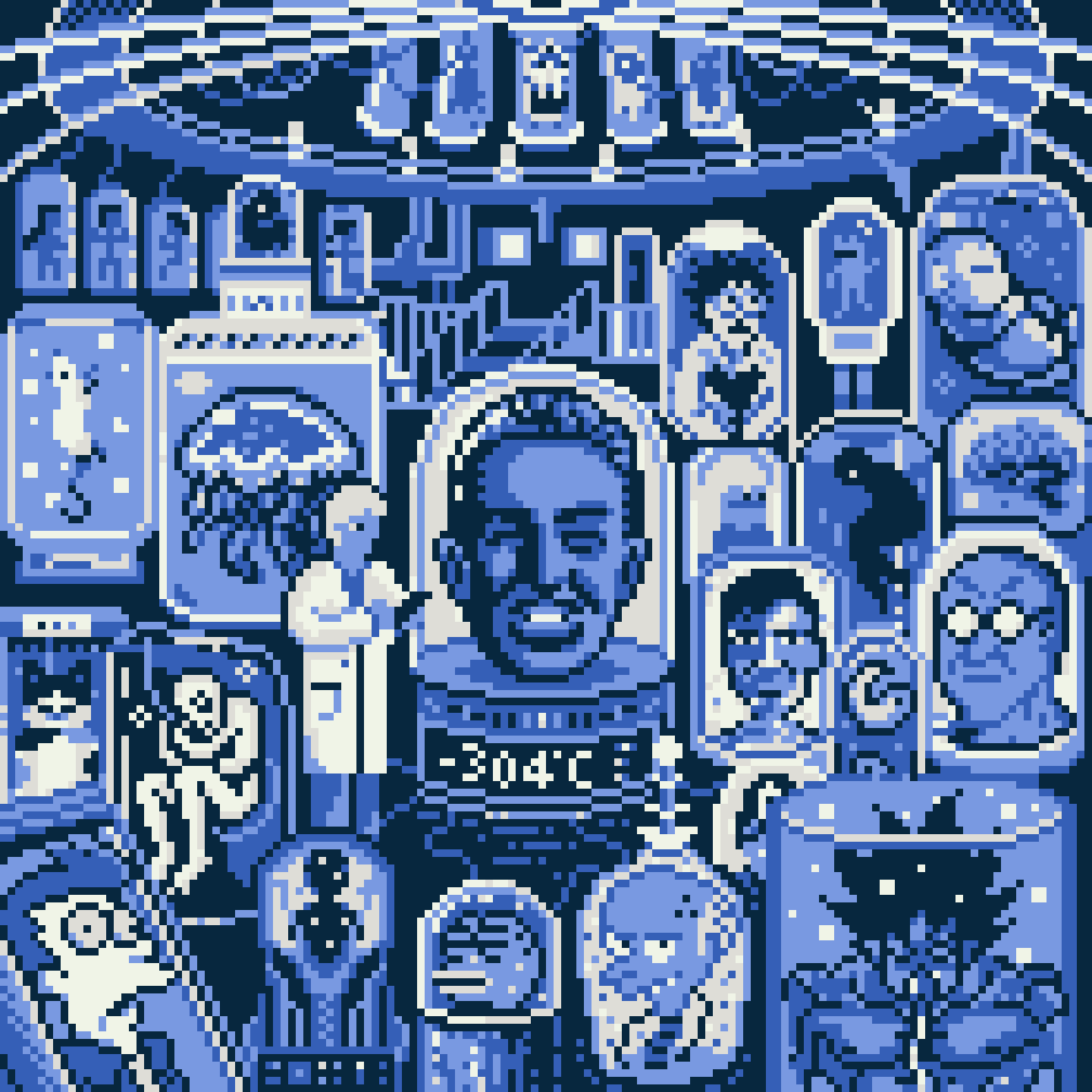 BasePaint Day #304: Cryogenic Chamber