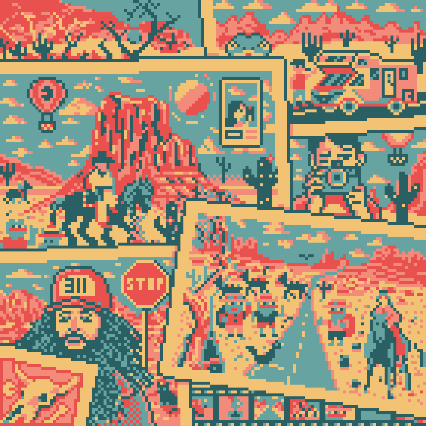 BasePaint Day #311: Monument Valley