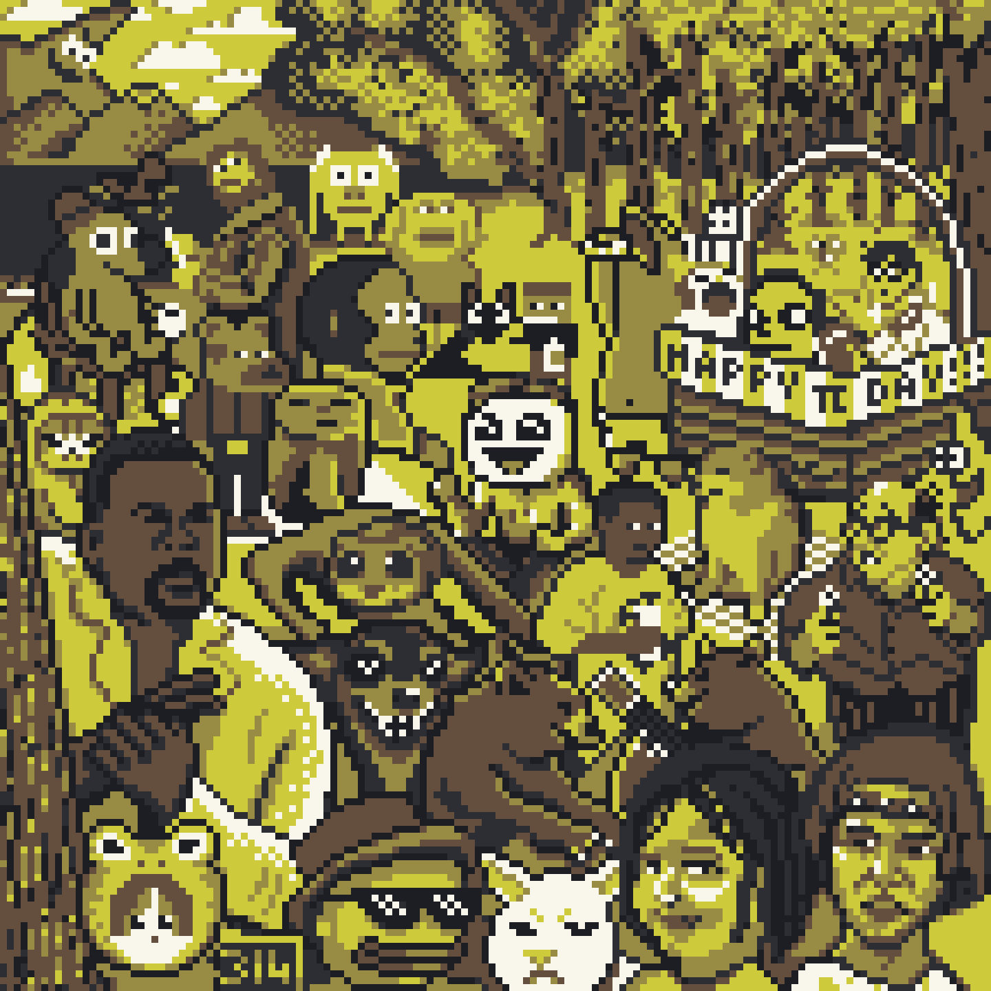 BasePaint Day #314: Meme Picnic