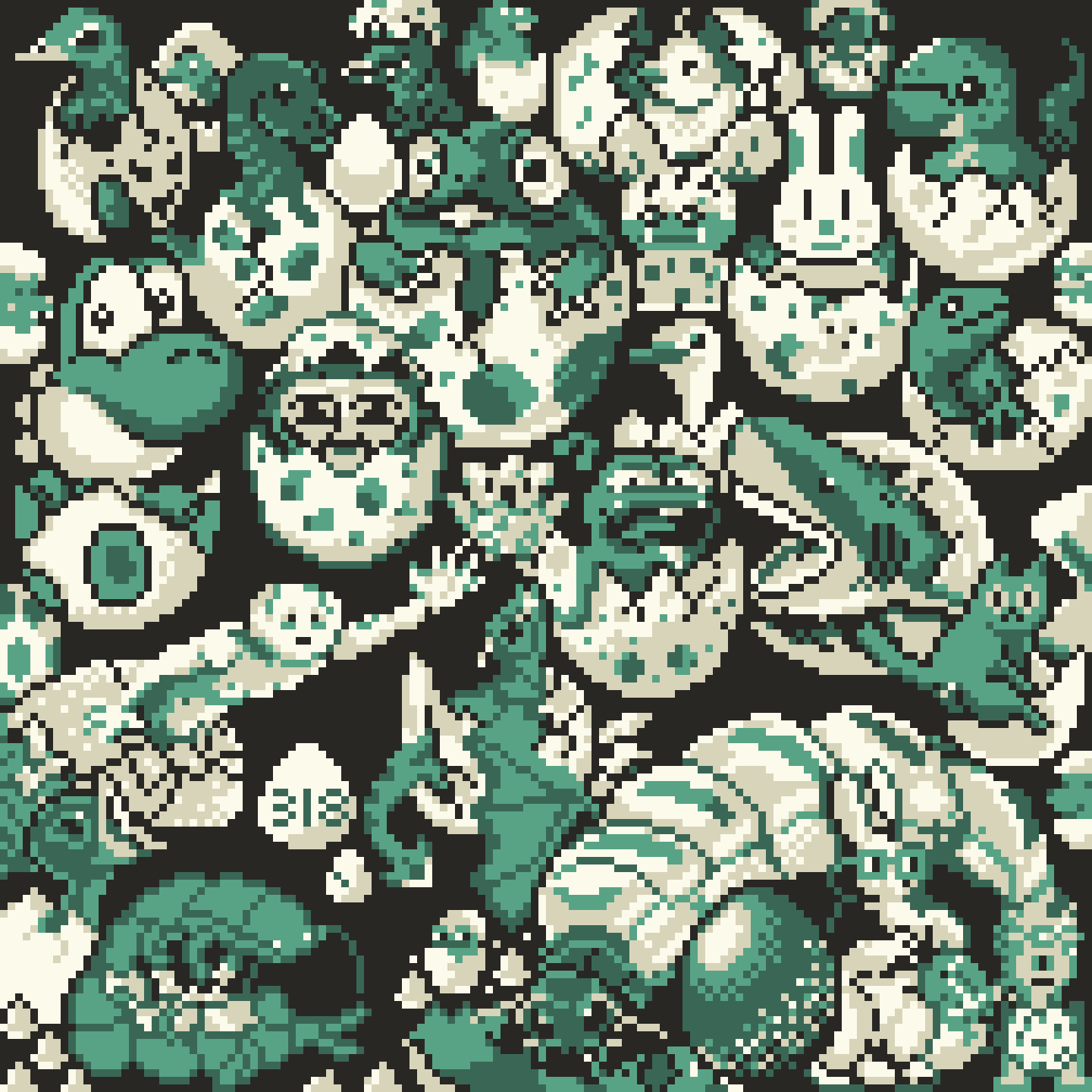 BasePaint Day #318: What is hatching out these eggs?