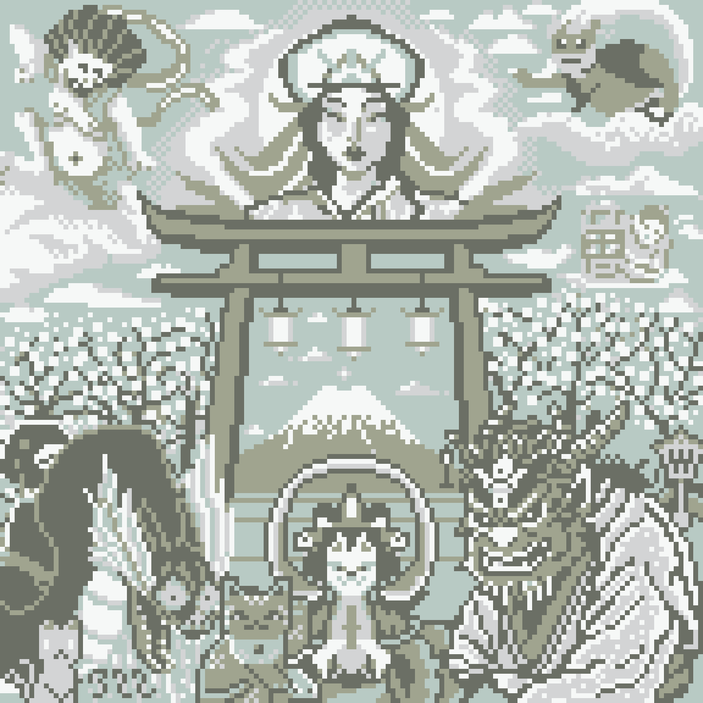 BasePaint Day #322: Kami (神)