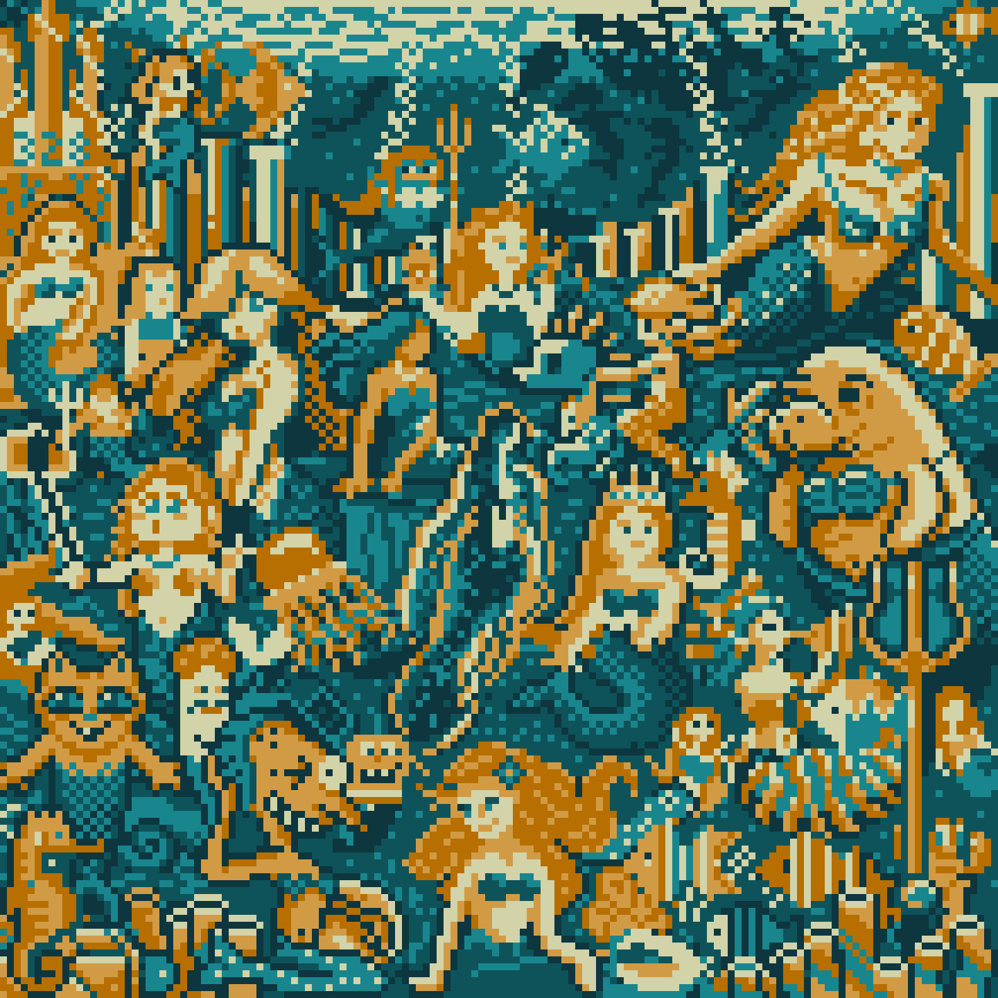 BasePaint Day #328: Mermaids