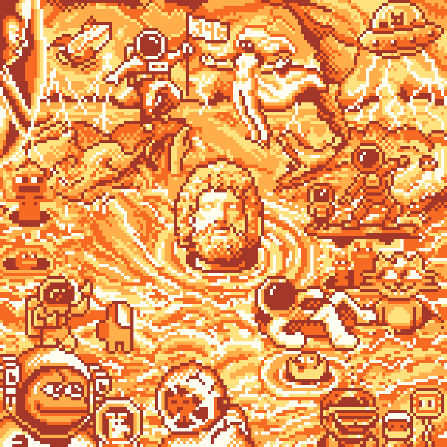 BasePaint Day #346: Inside Jupiter's Great Red Spot