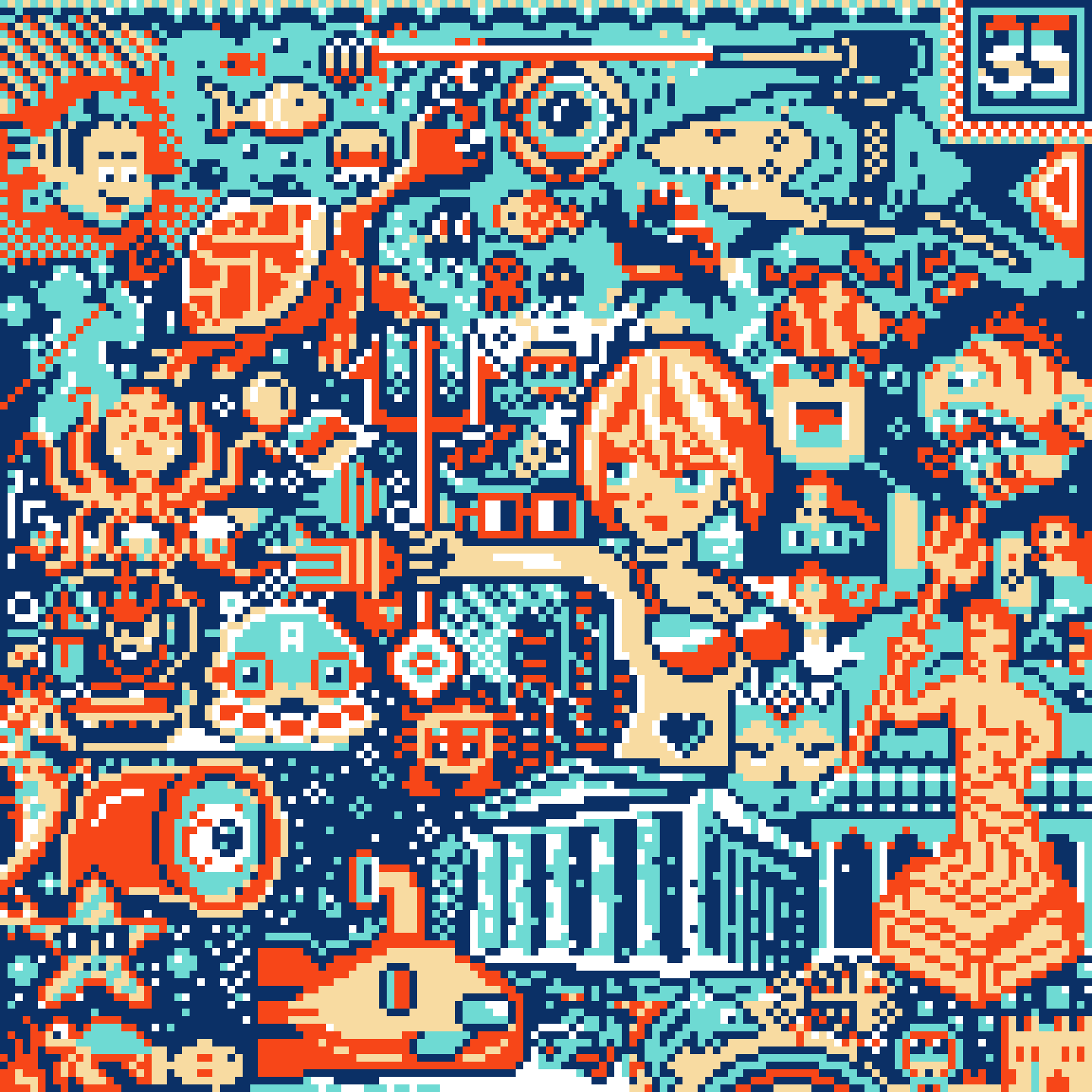 BasePaint Day #35: Underwater Atlantis