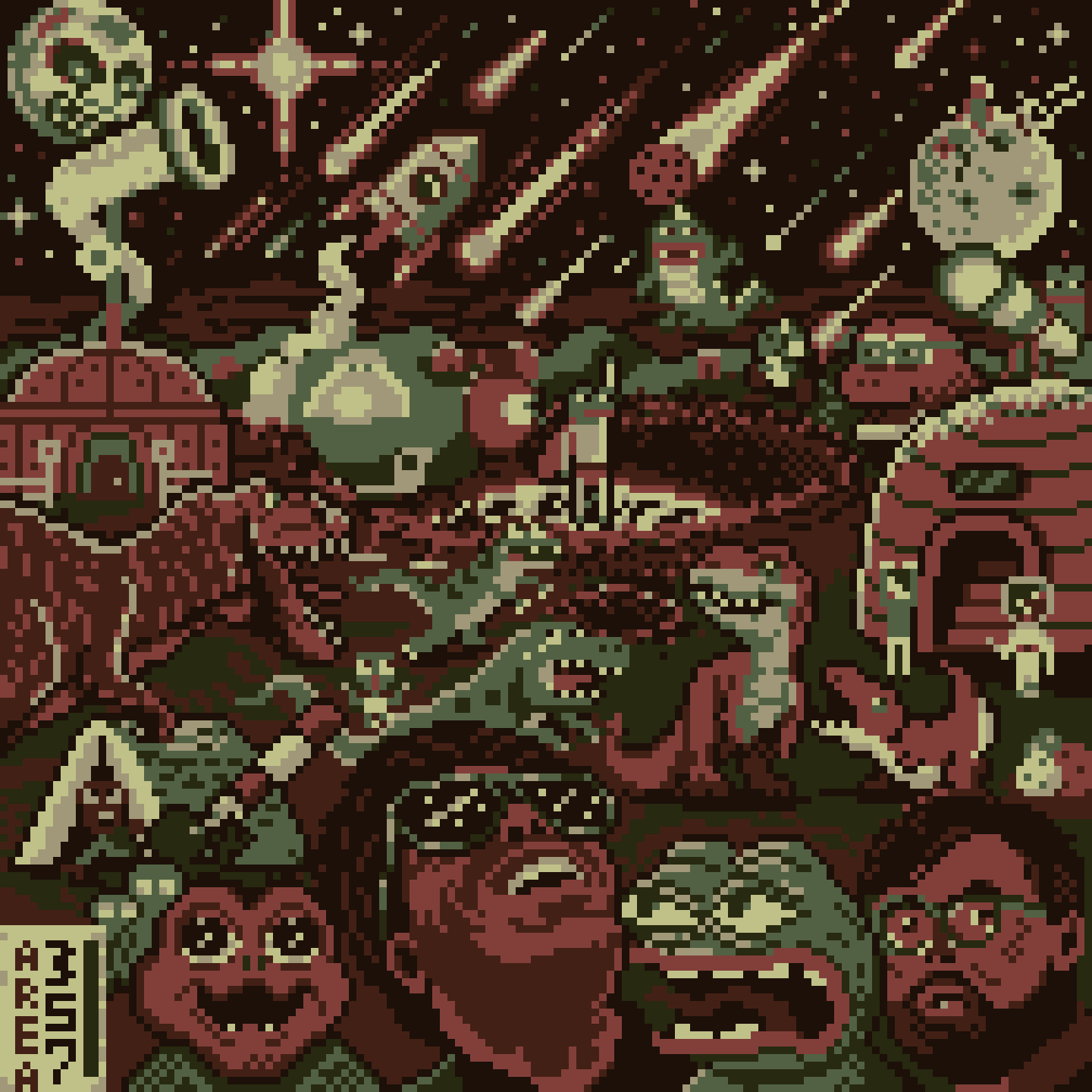 BasePaint Day #357: Asteroid Day