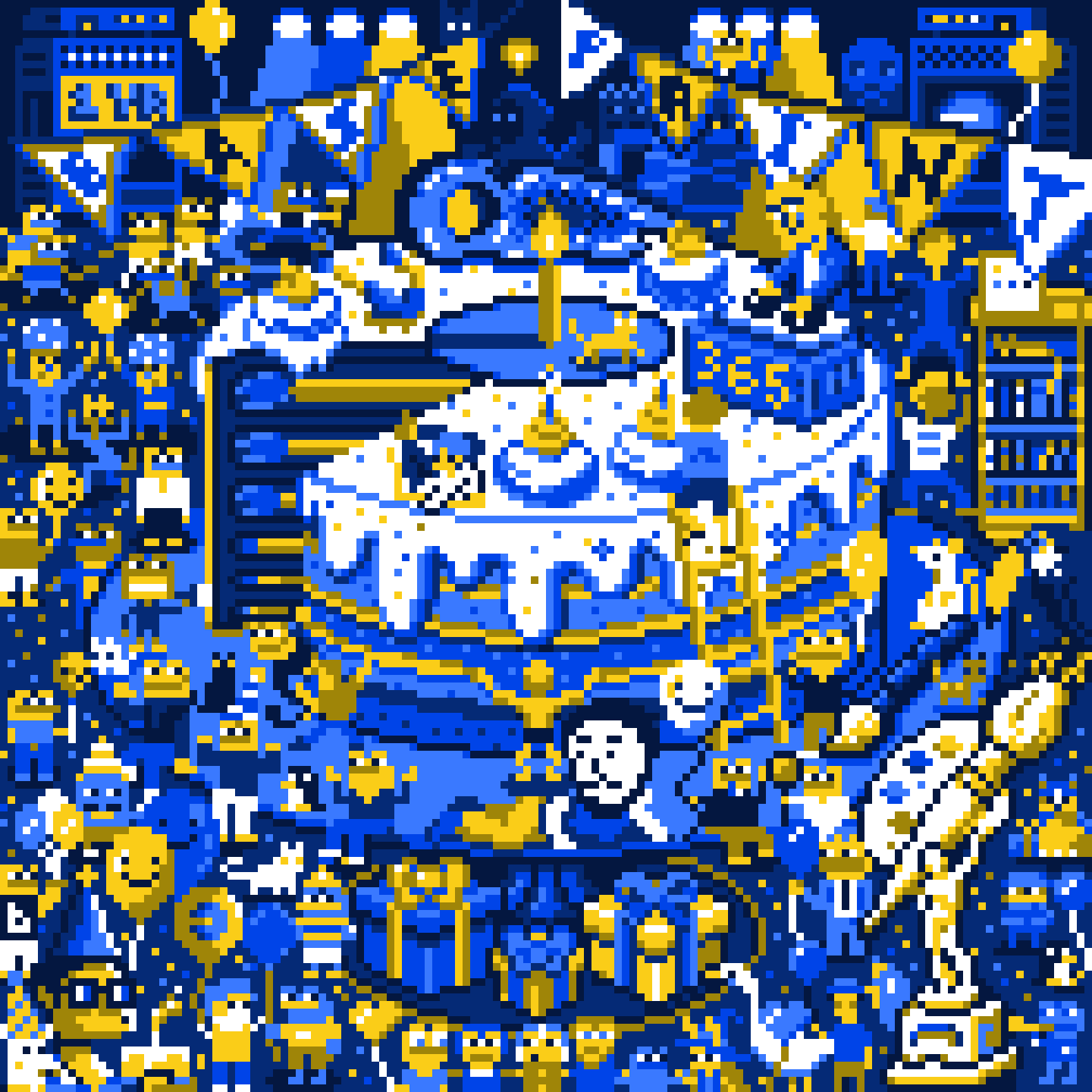 BasePaint Day #365: BasePaint Birthday Cake