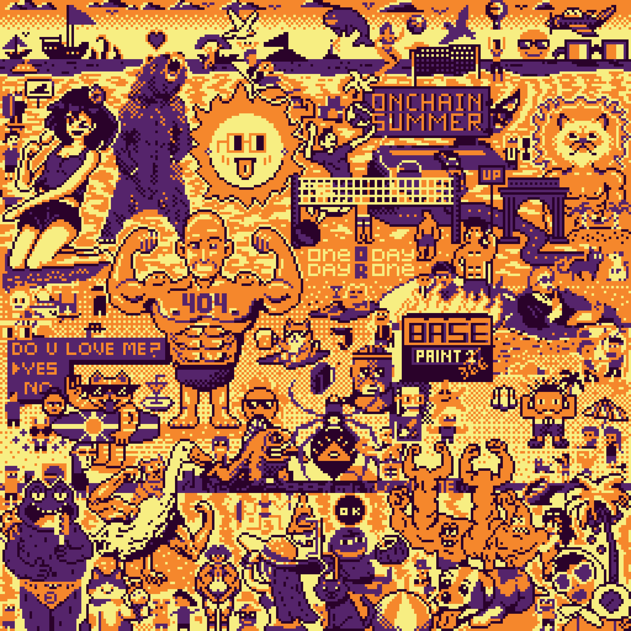 BasePaint Day #366: On chain summer 2