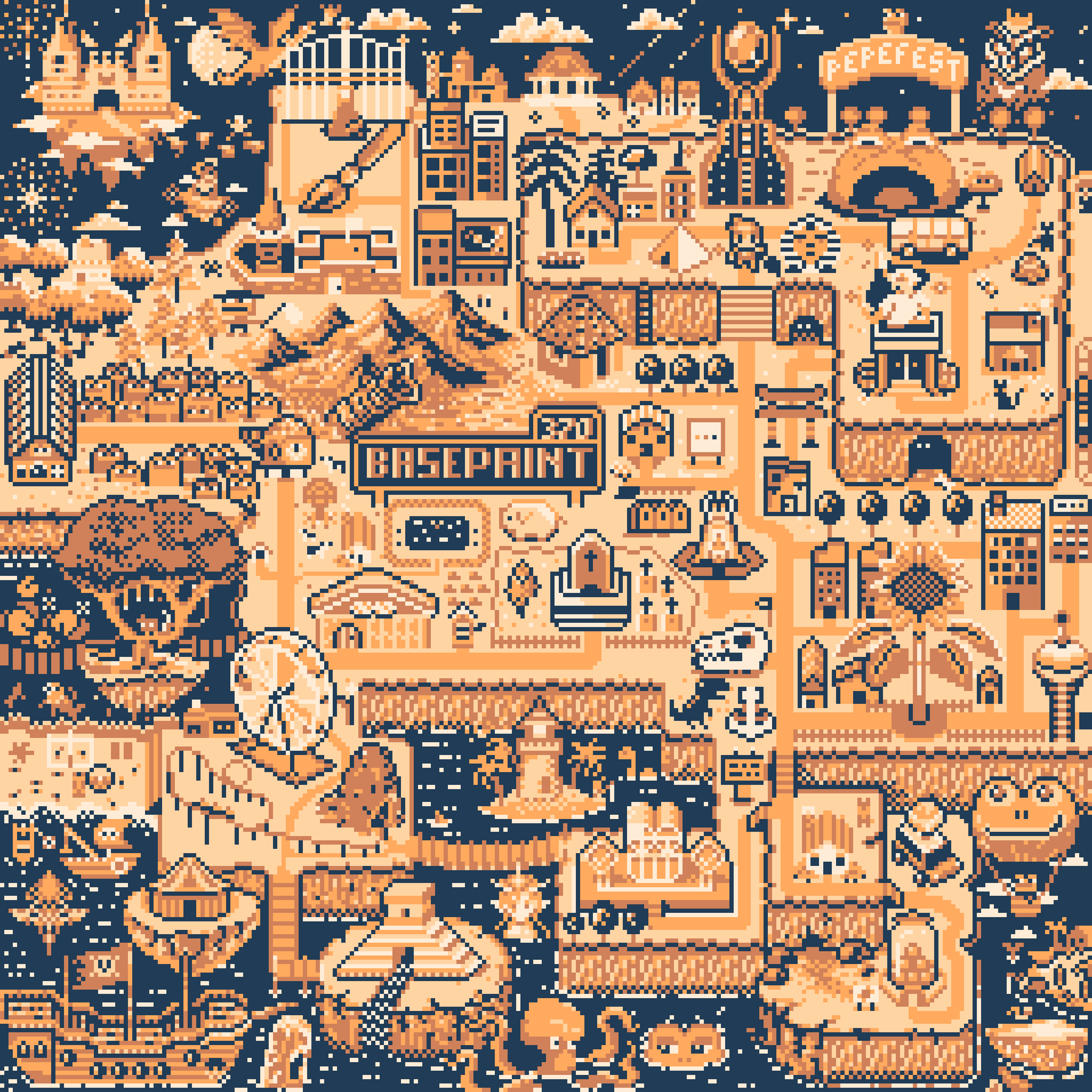 BasePaint Day #370: BasePaint Overworld Map