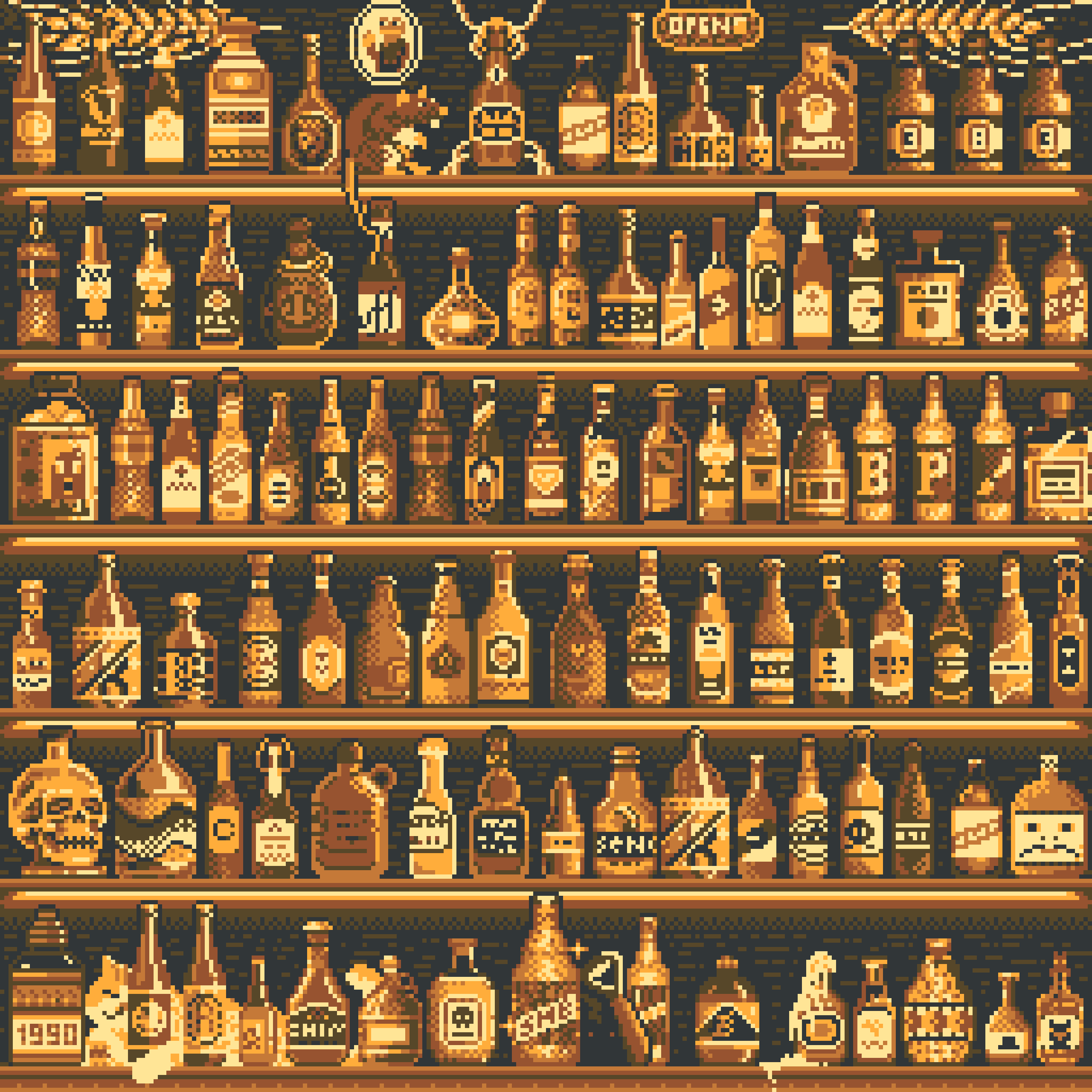 BasePaint Day #383: 99 Bottles of Beer on the Wall