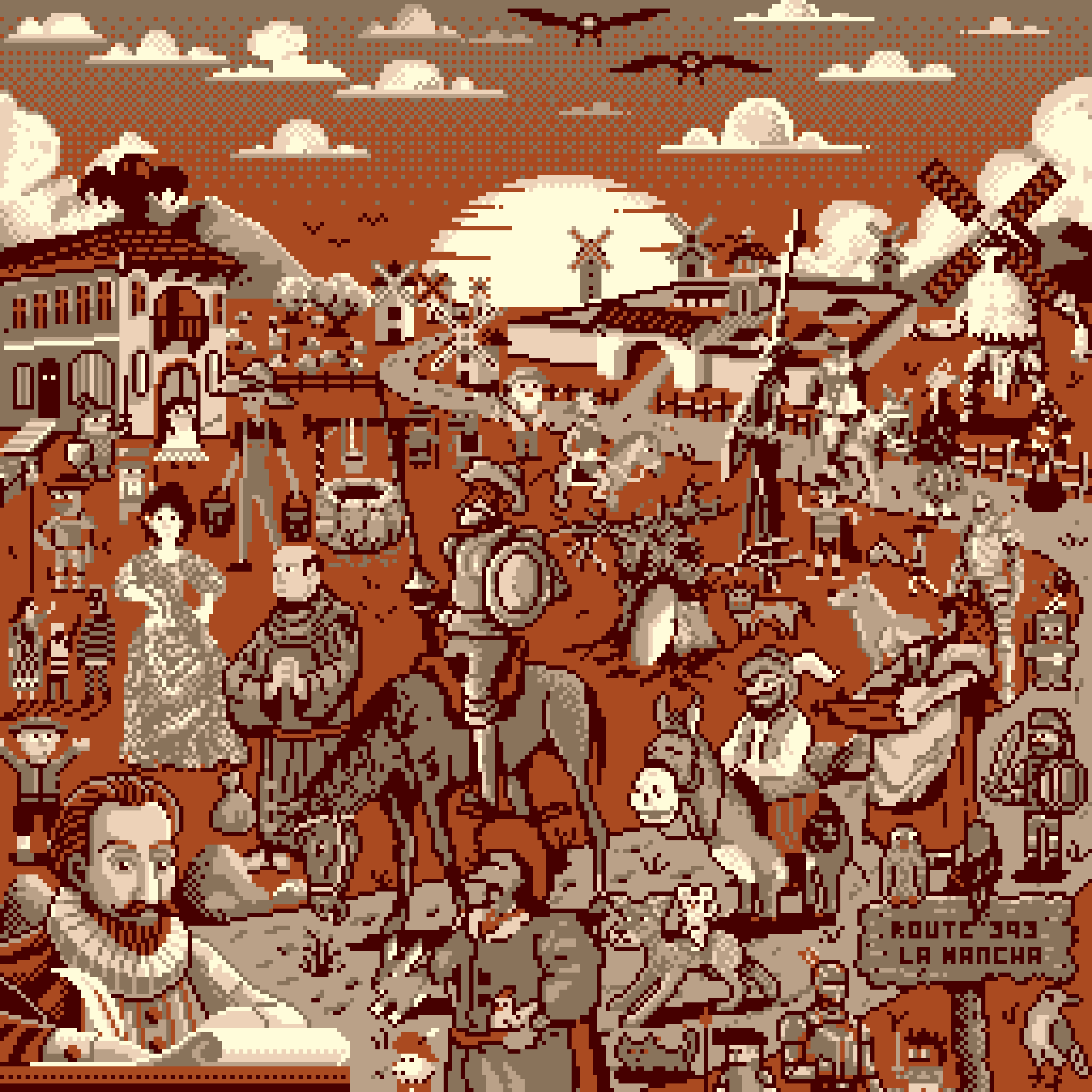 BasePaint Day #393: Adventures of Don Quixote