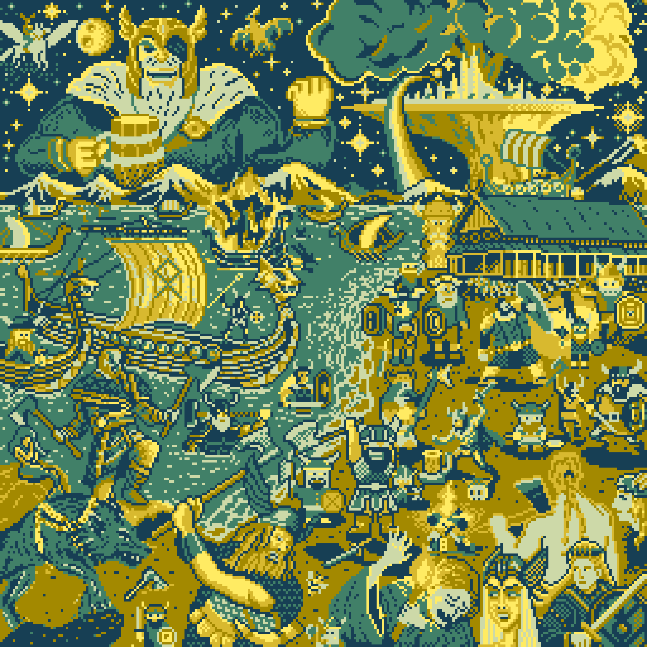 BasePaint Day #394: Vikings!