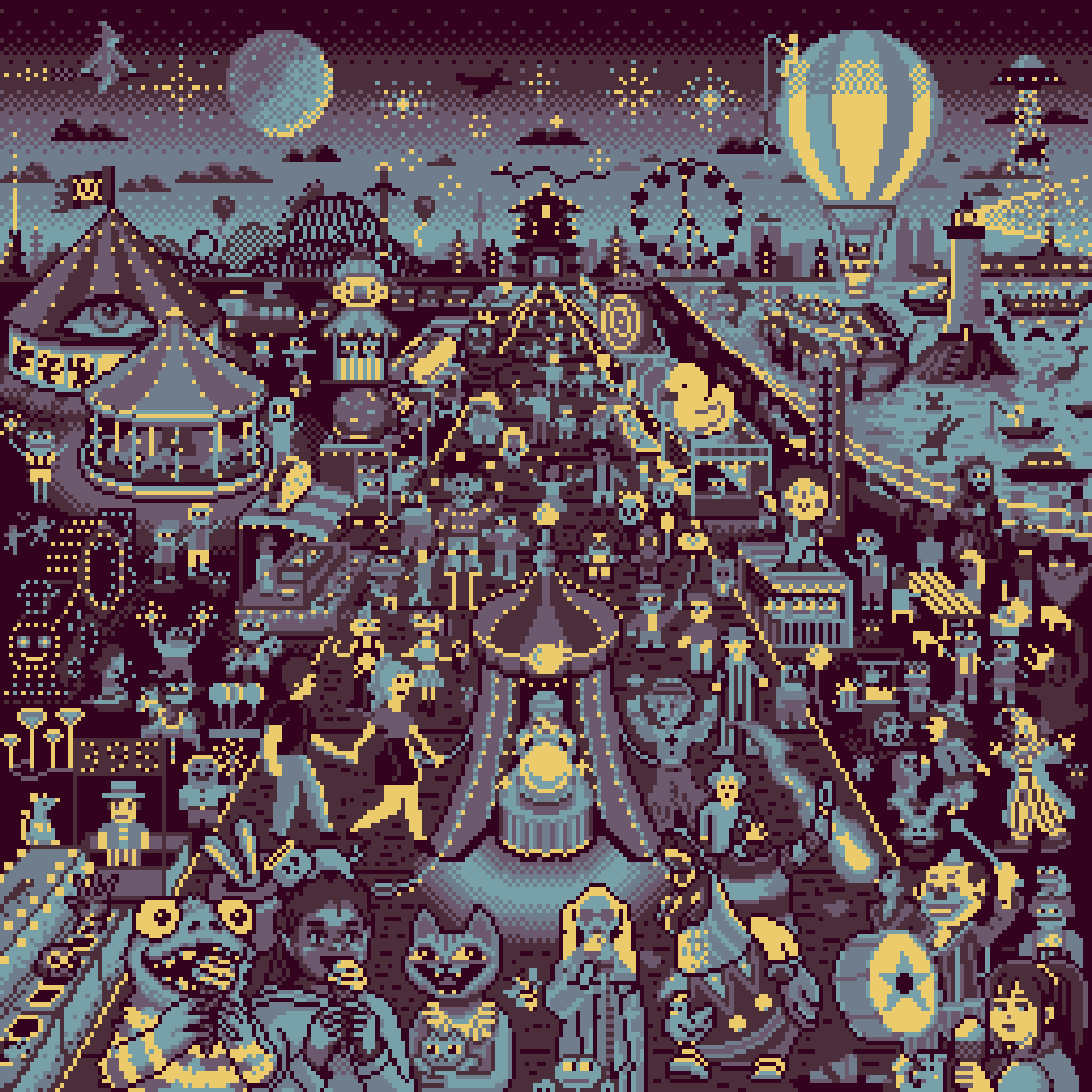 BasePaint Day #395: Night Carnival