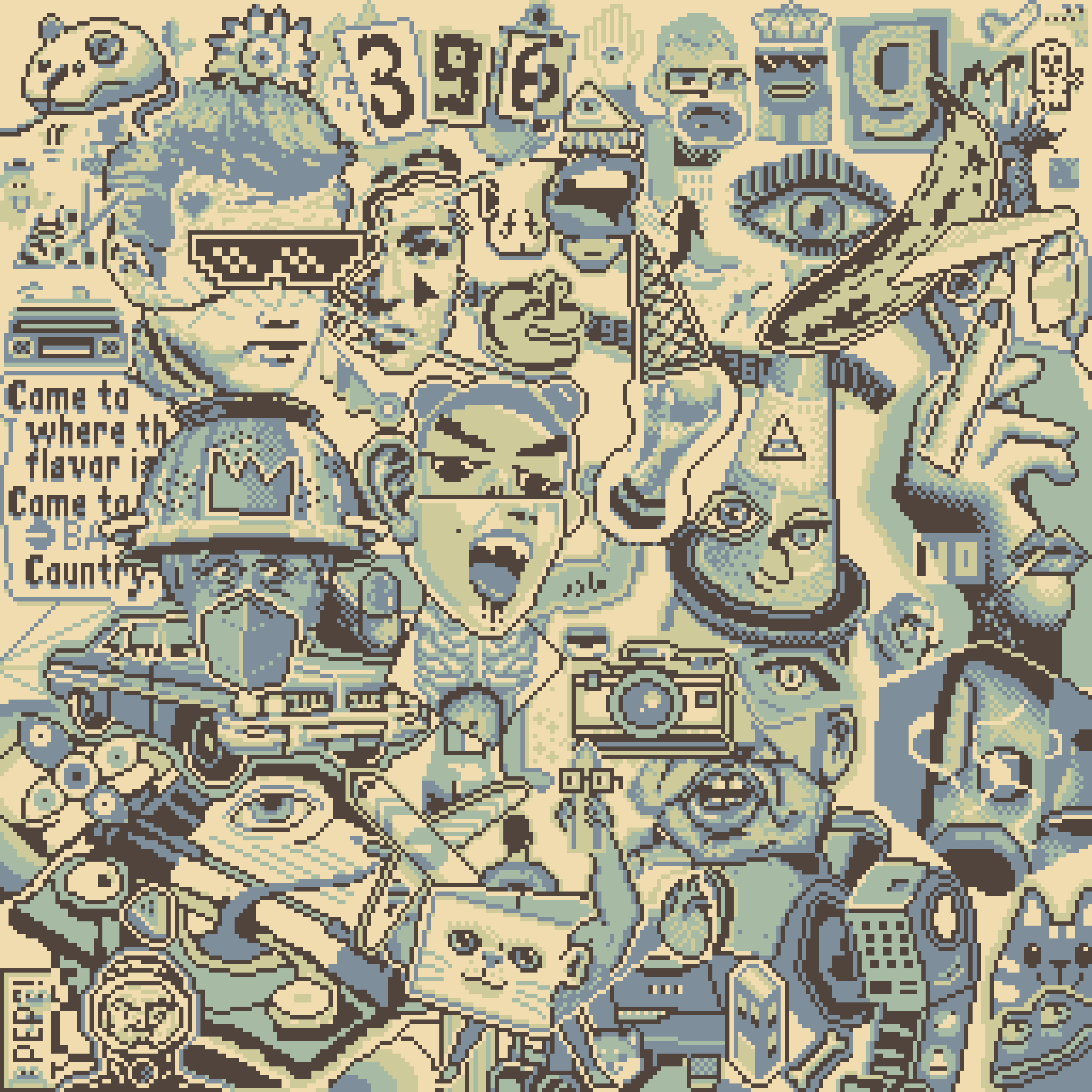 BasePaint Day #396: Dada Collage