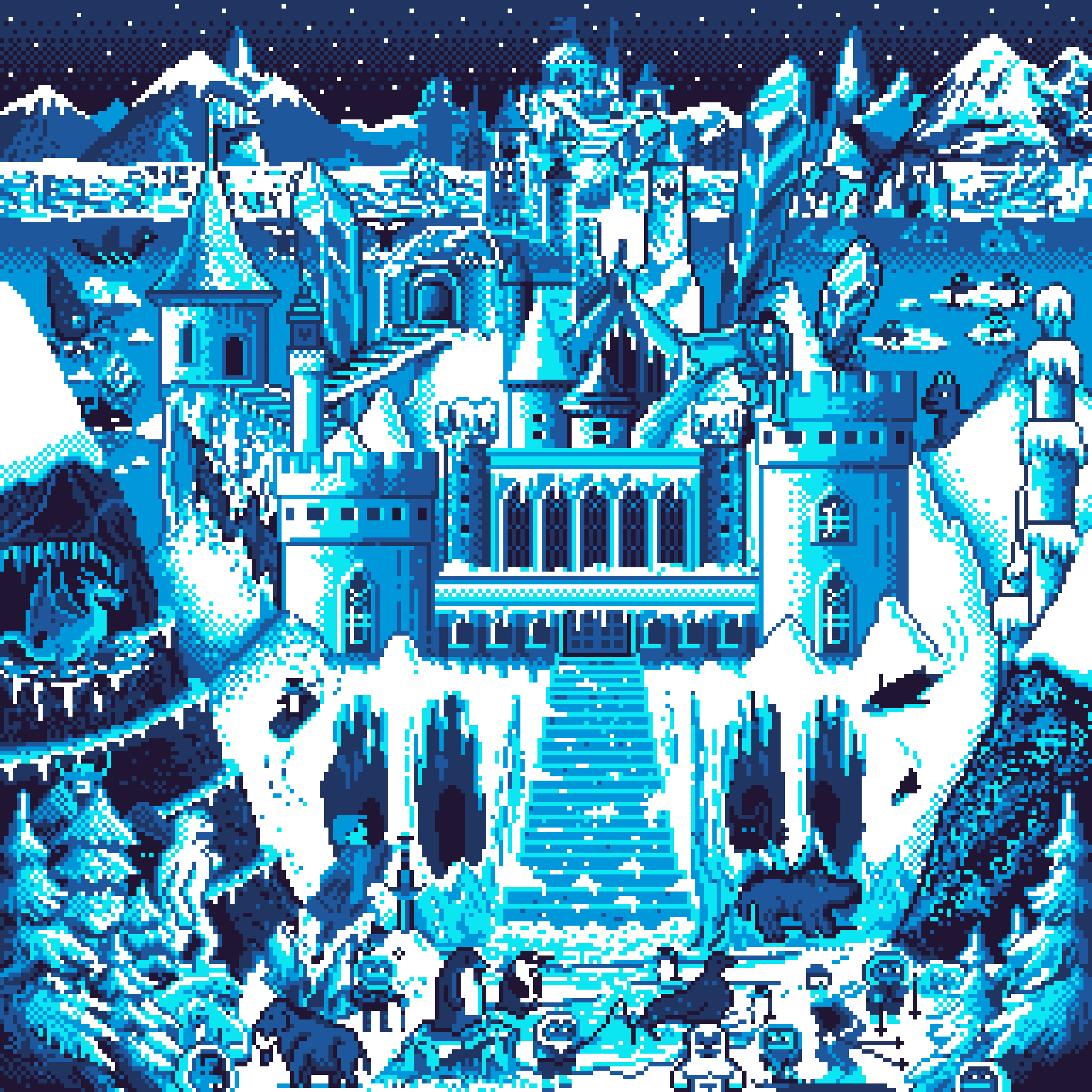 BasePaint Day #397: Ice Palace