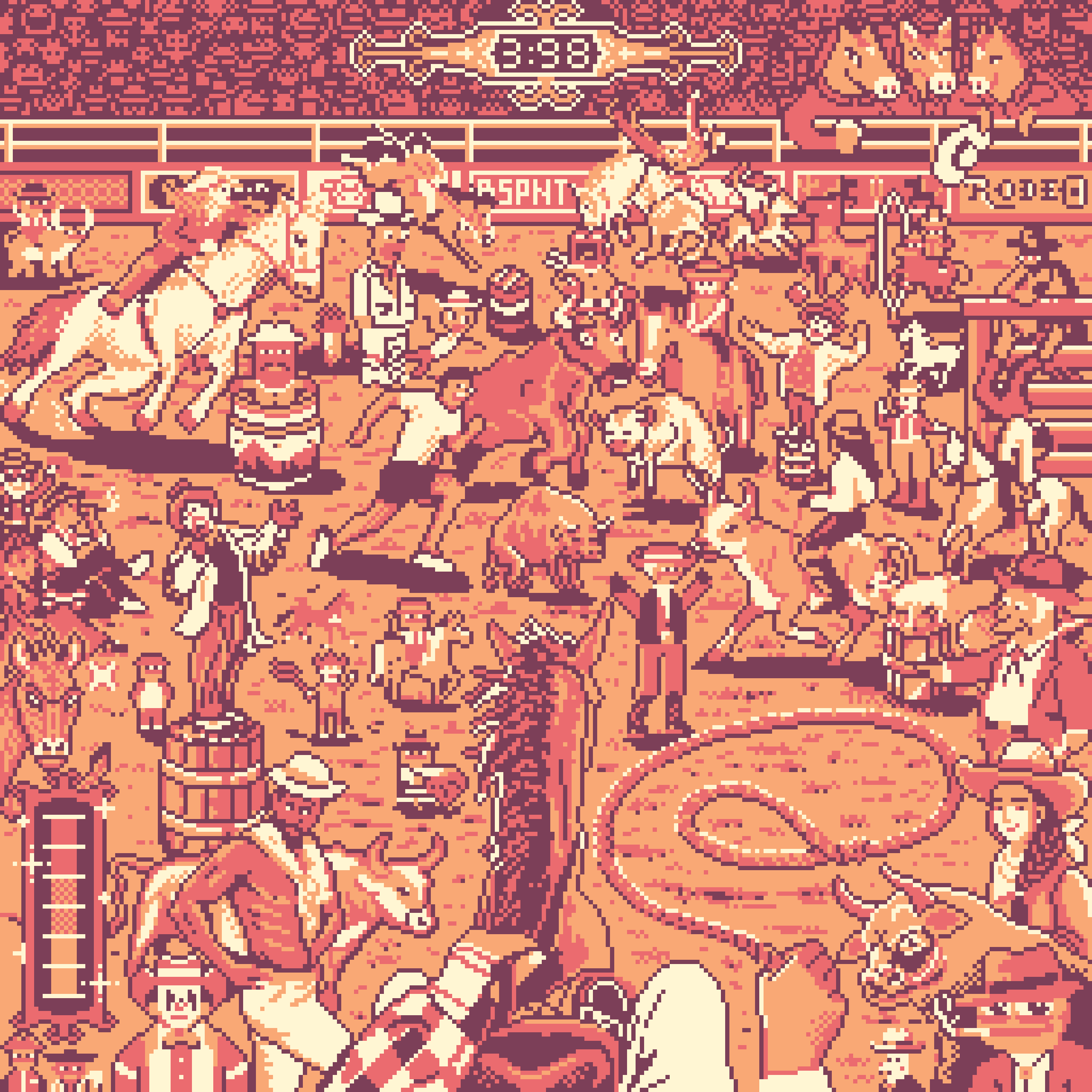 BasePaint Day #398: Rodeo!