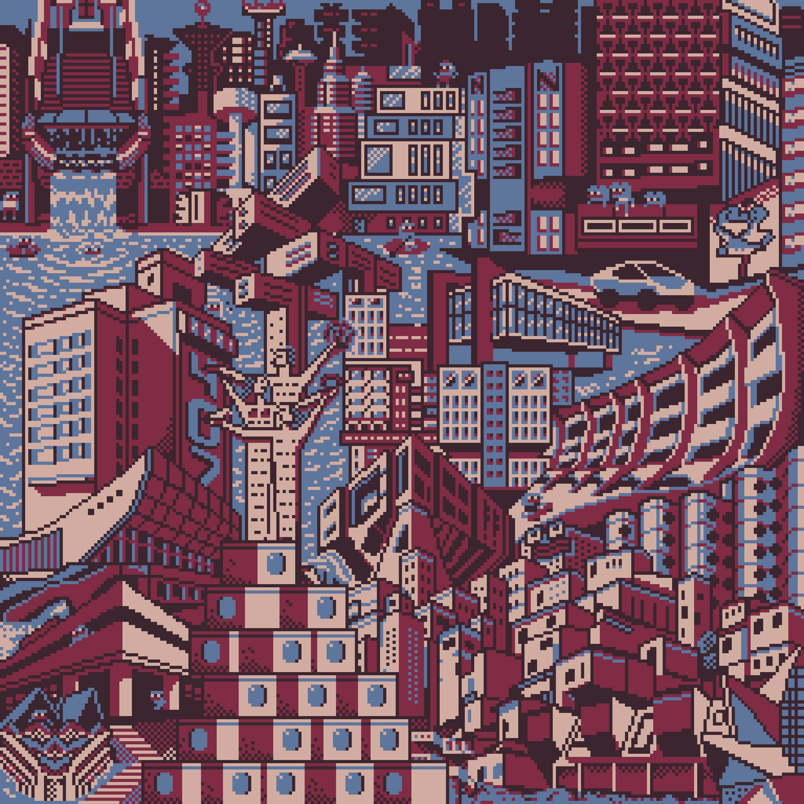 BasePaint Day #407: Brutalist Architecture