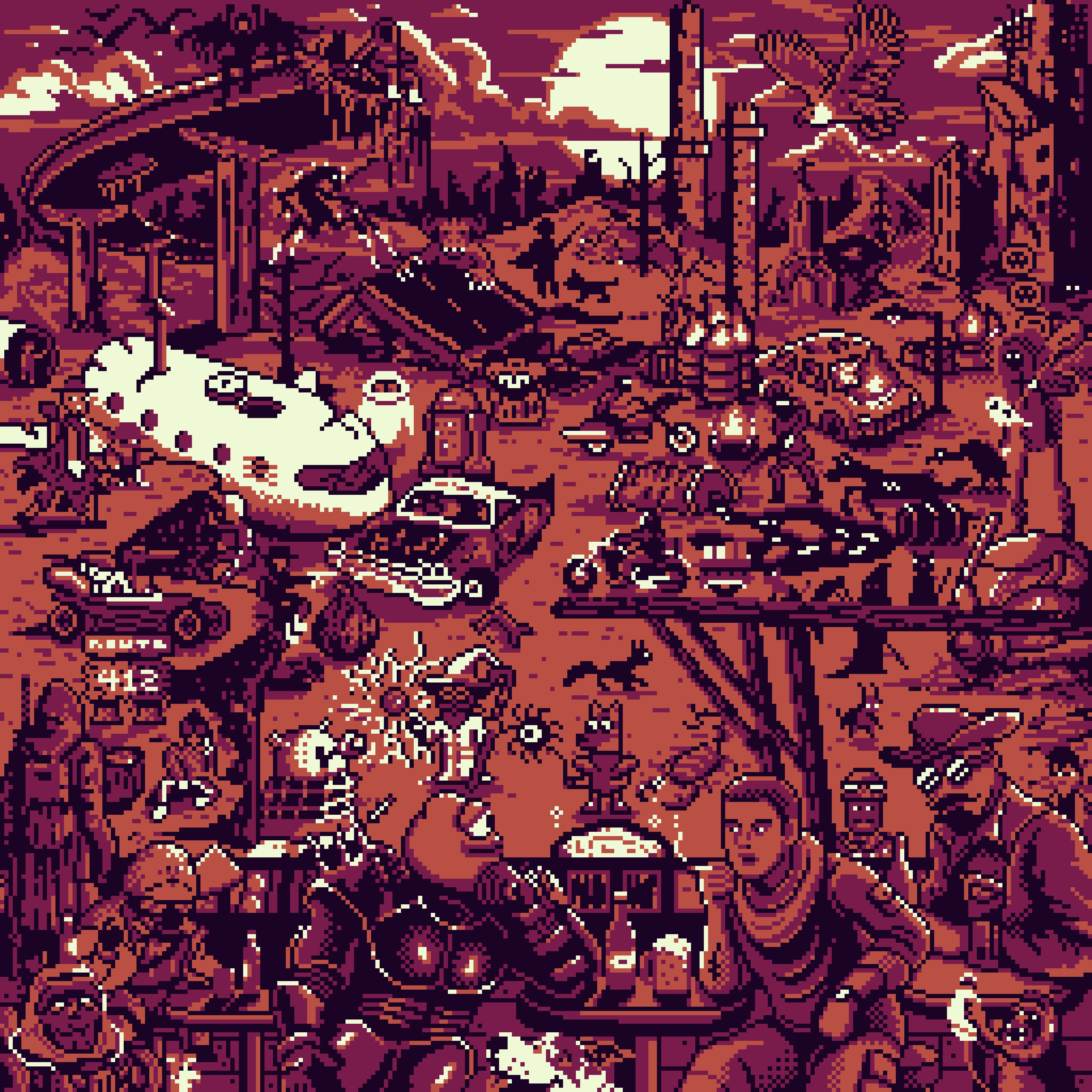 BasePaint Day #412: The Wasteland