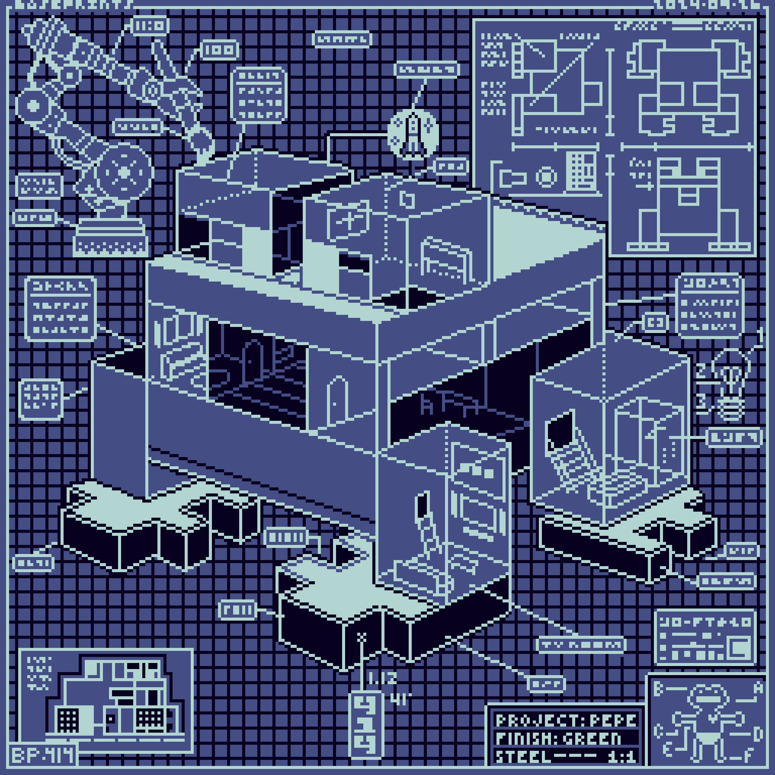 BasePaint Day #414: Blueprints