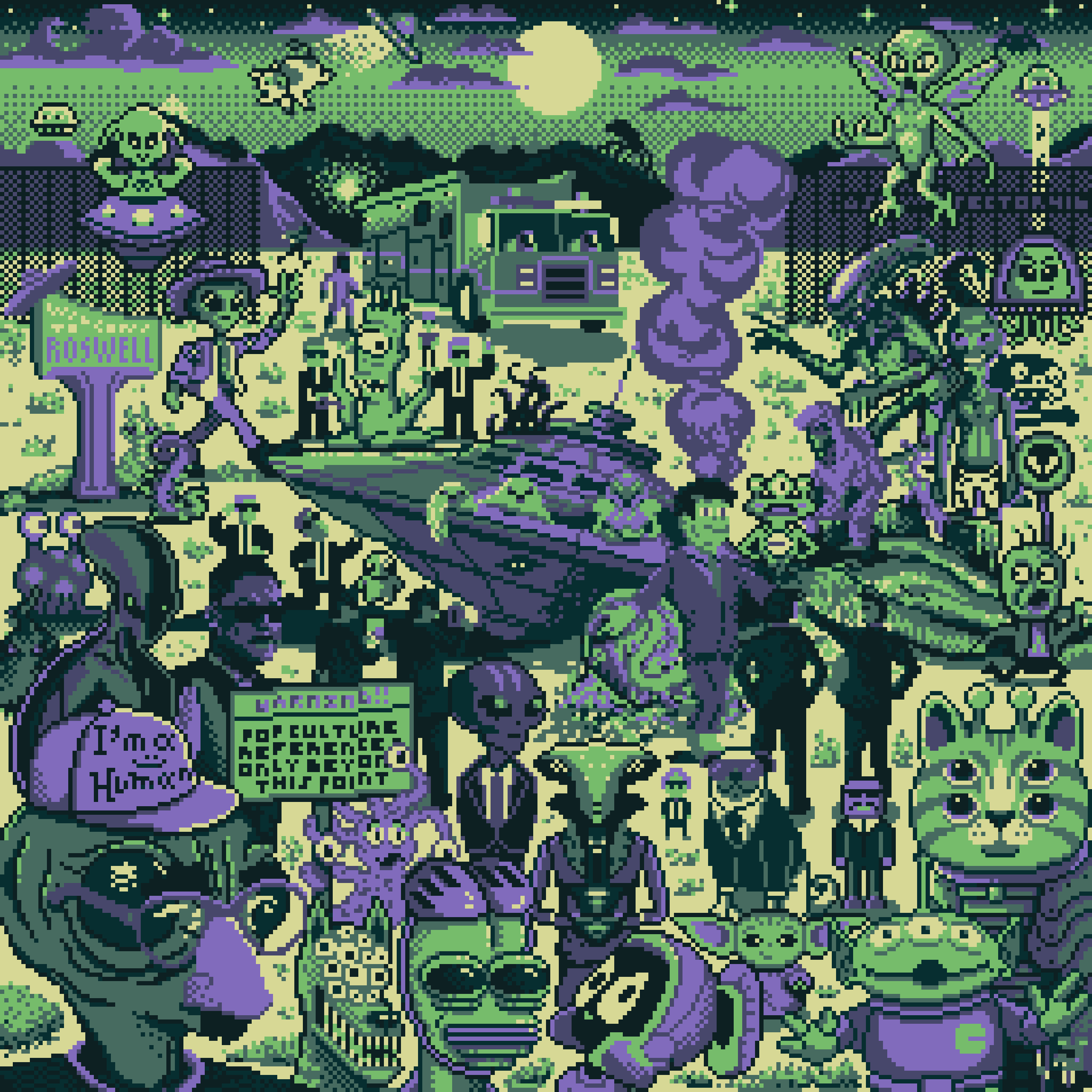 BasePaint Day #416: Roswell: Area 51