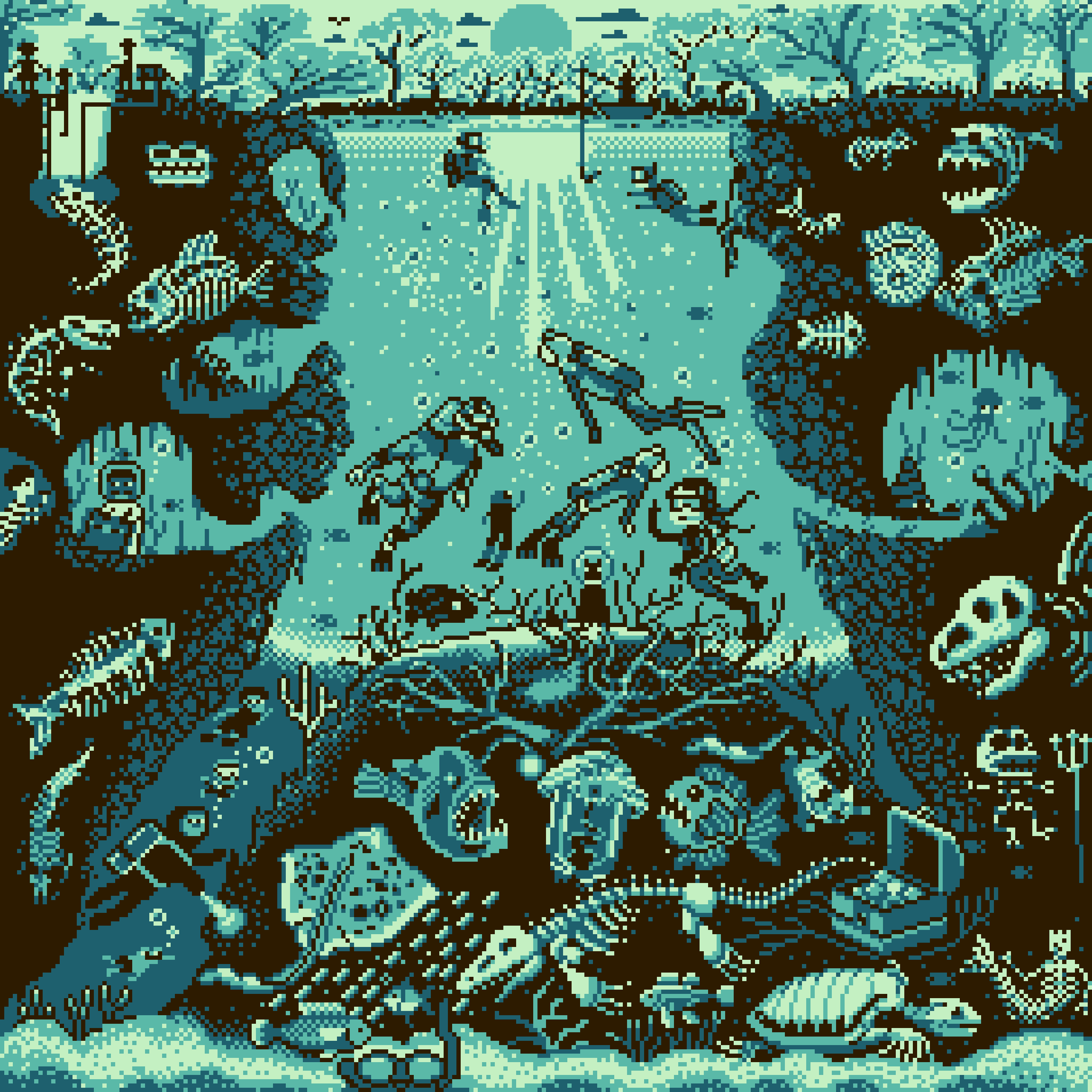 BasePaint Day #425: Cenote Angelita