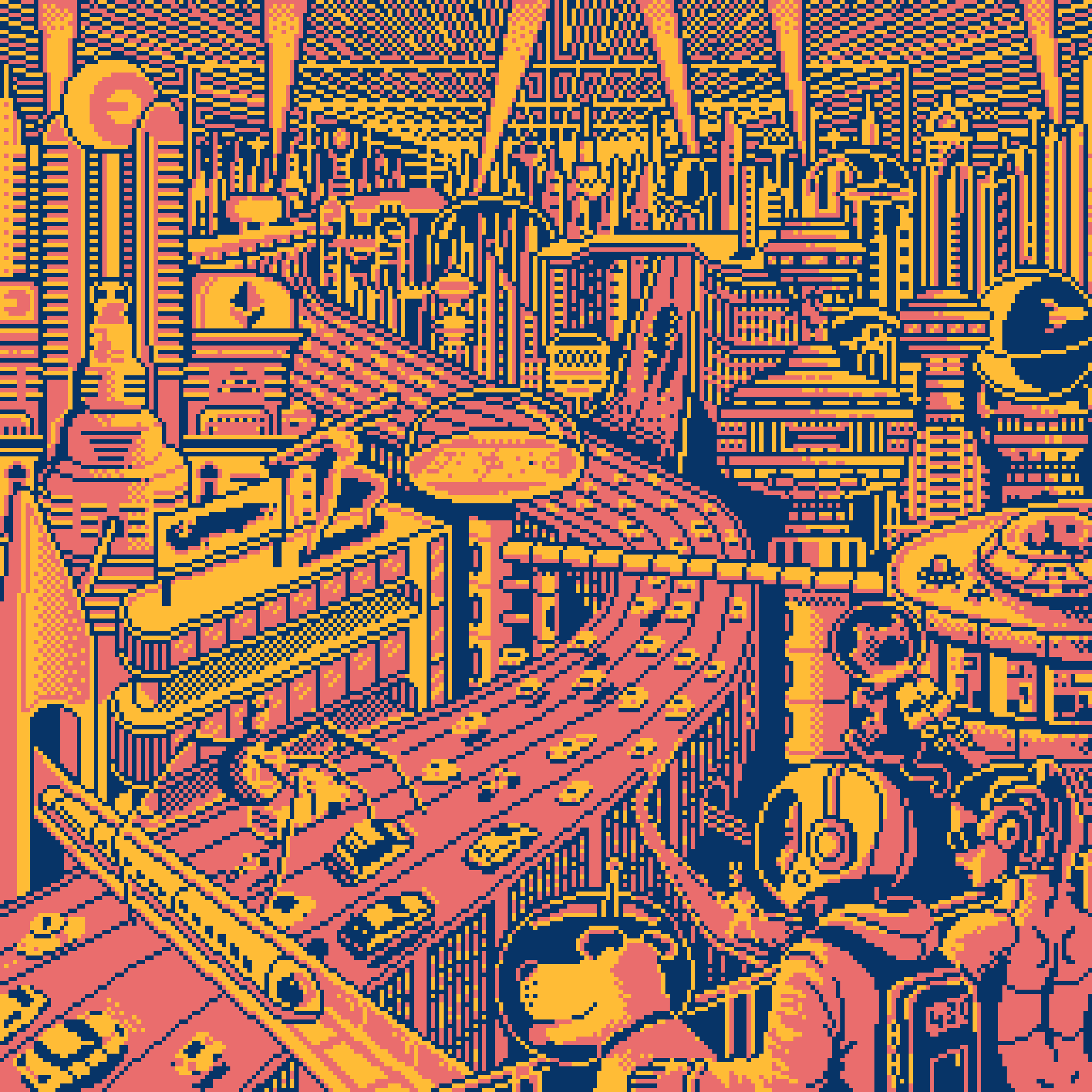 BasePaint Day #430: Retro Futurism