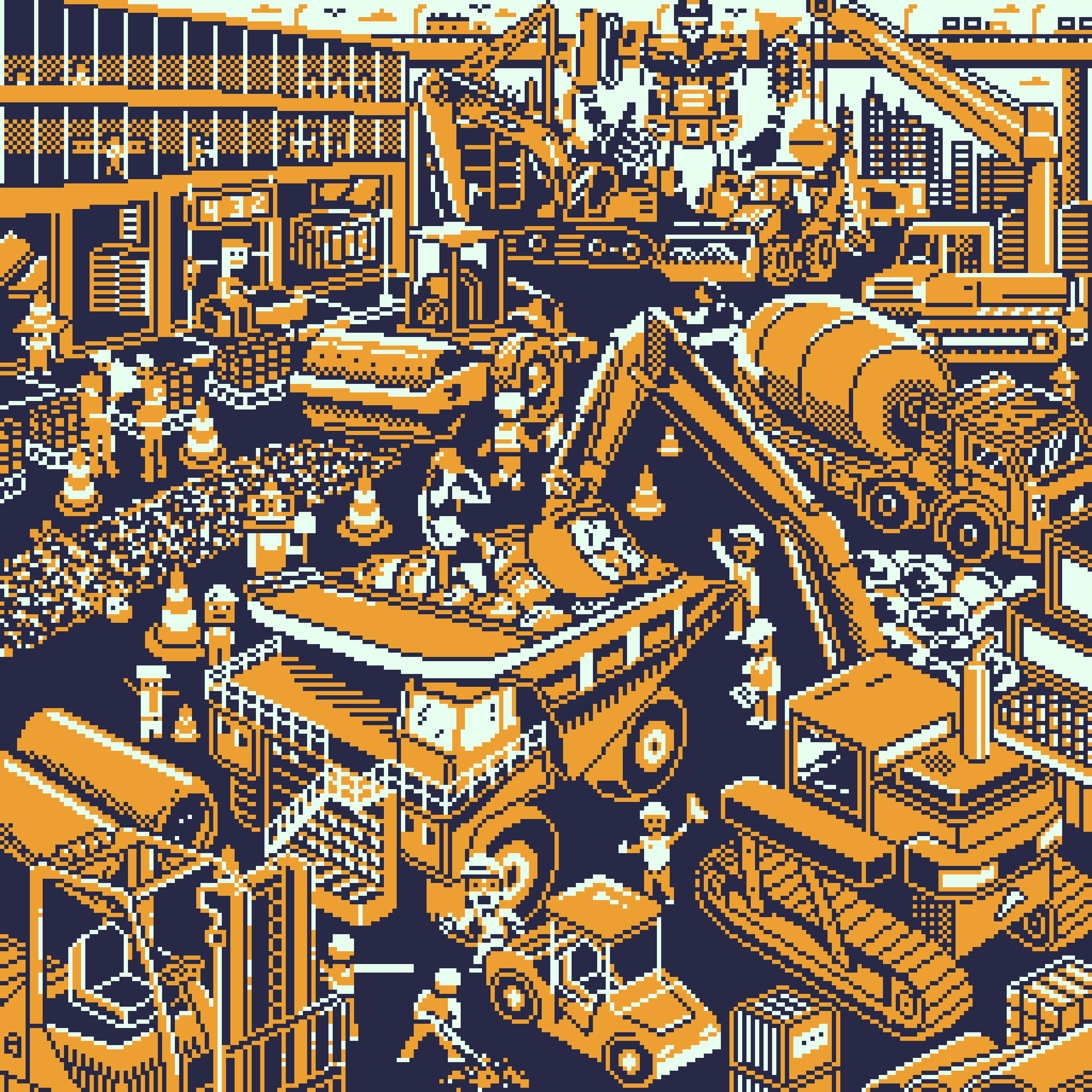 BasePaint Day #432: Heavy Equipment