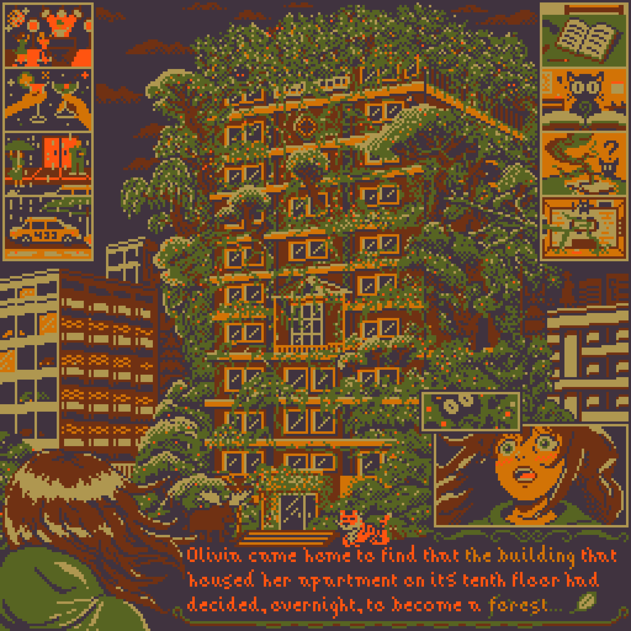 BasePaint Day #433: Olivia’s Grove, Page 1