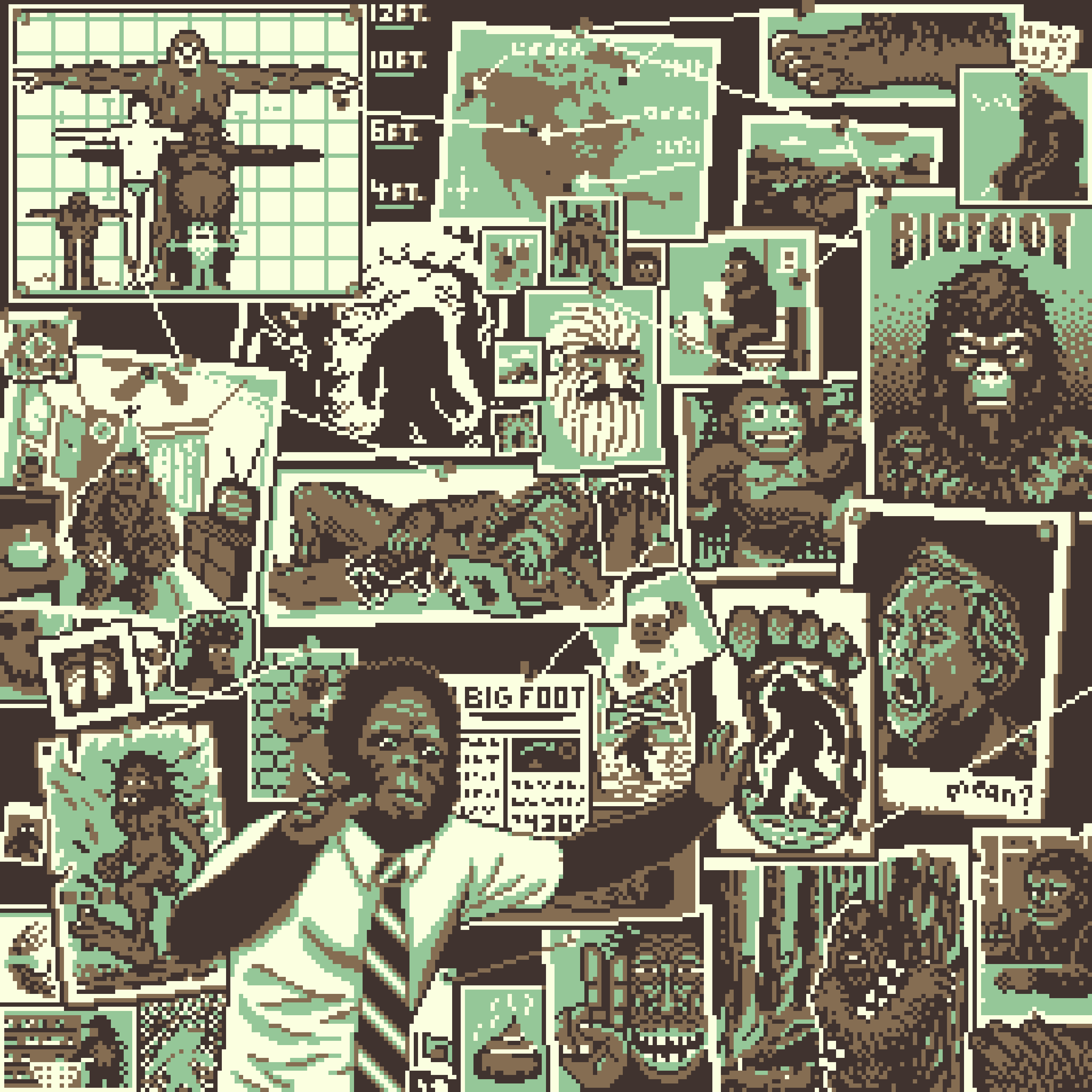 BasePaint Day #438: Bigfoot Sightings