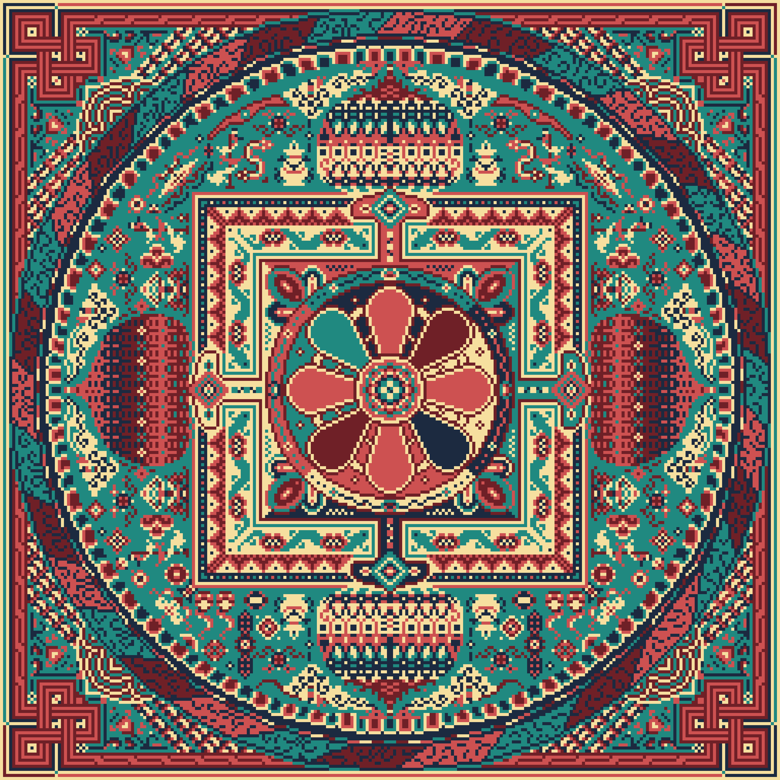 BasePaint Day #448: Tibetan Sand Mandala