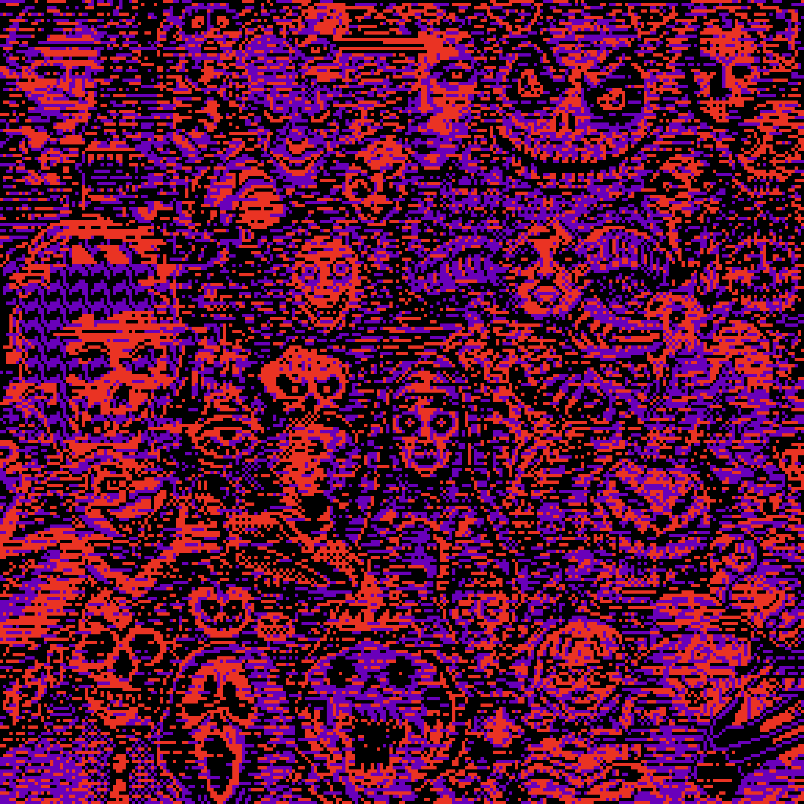 BasePaint Day #450: Halloween 3 - Season of the Glitch