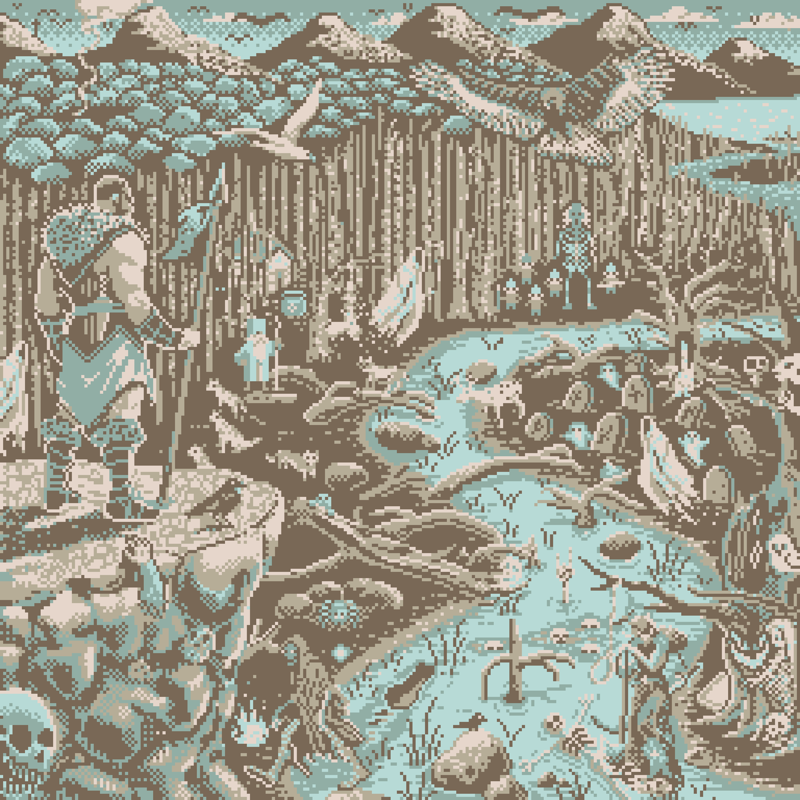 BasePaint Day #451: Ghostly Forest