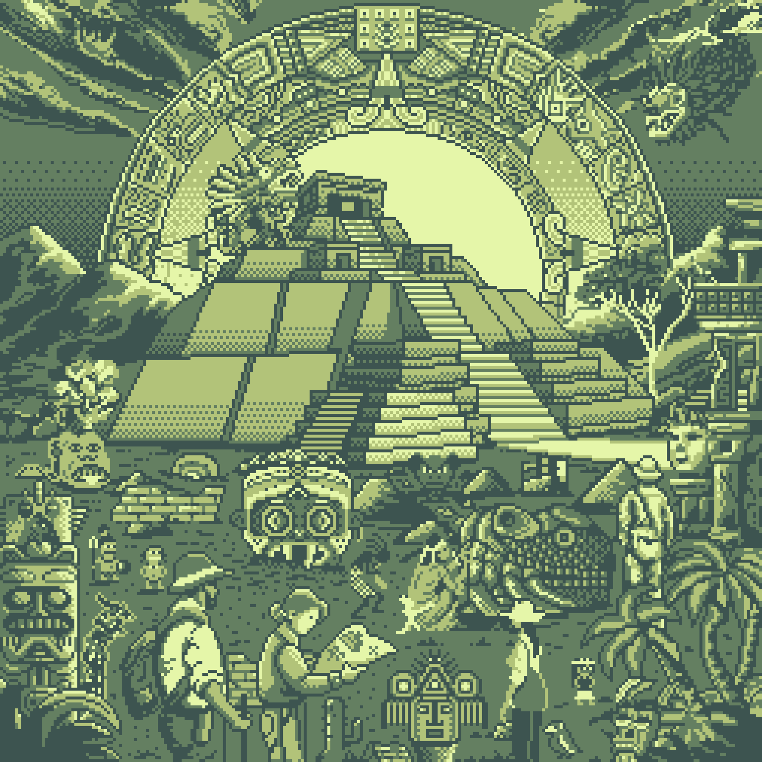 BasePaint Day #452: Aztec Ruins