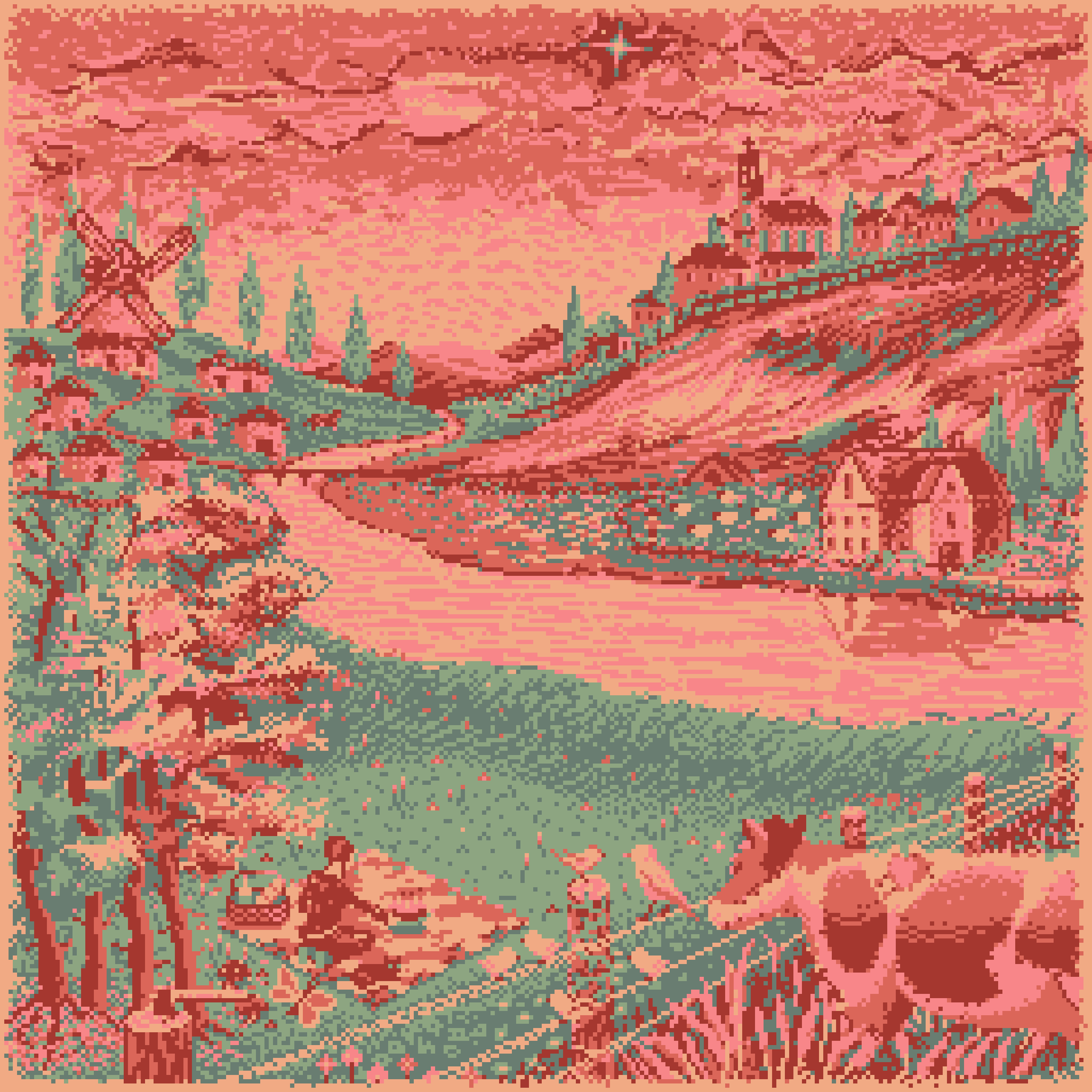 BasePaint Day #455: Pastel Landscape