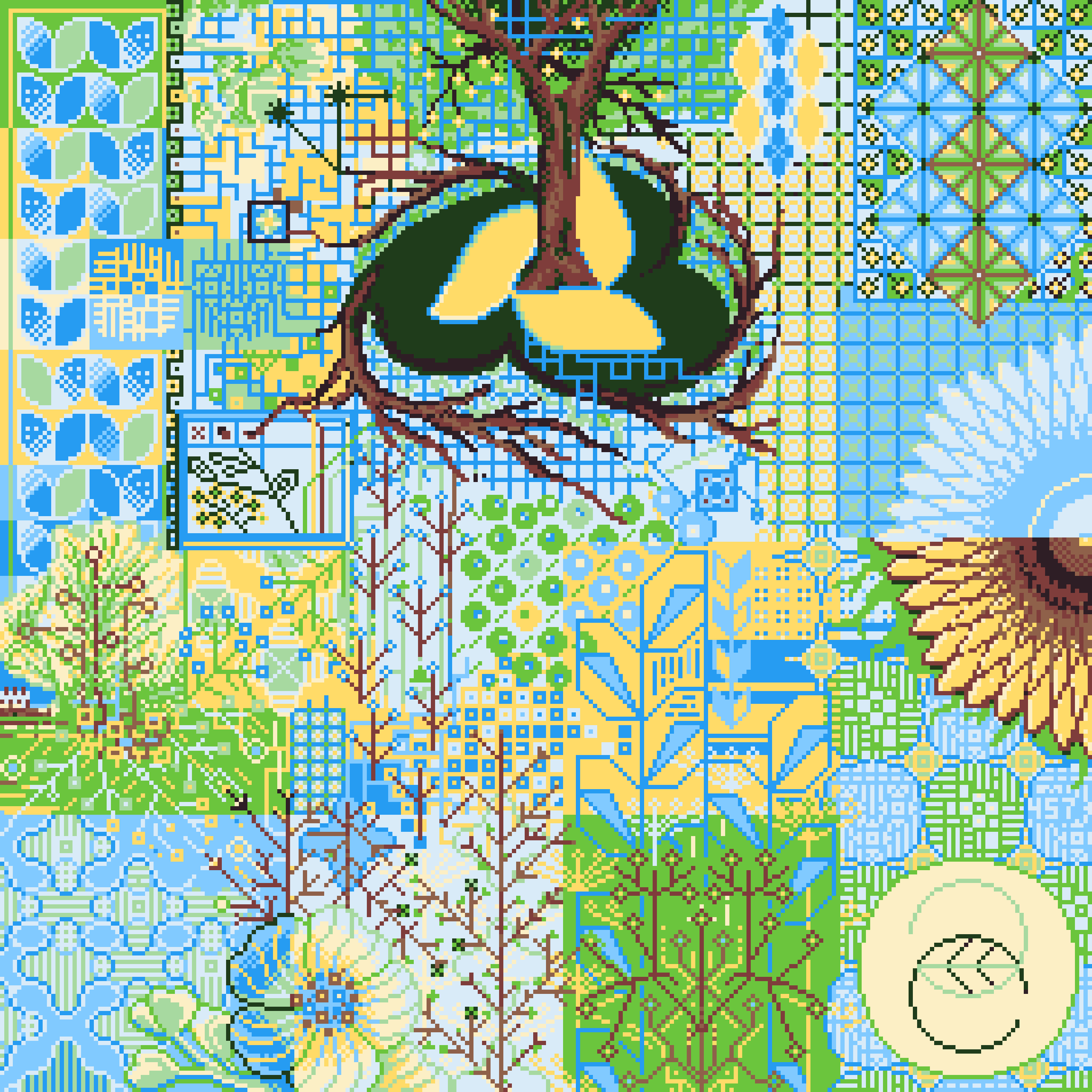 BasePaint Day #457: Resource Allocation In the Infinite Garden