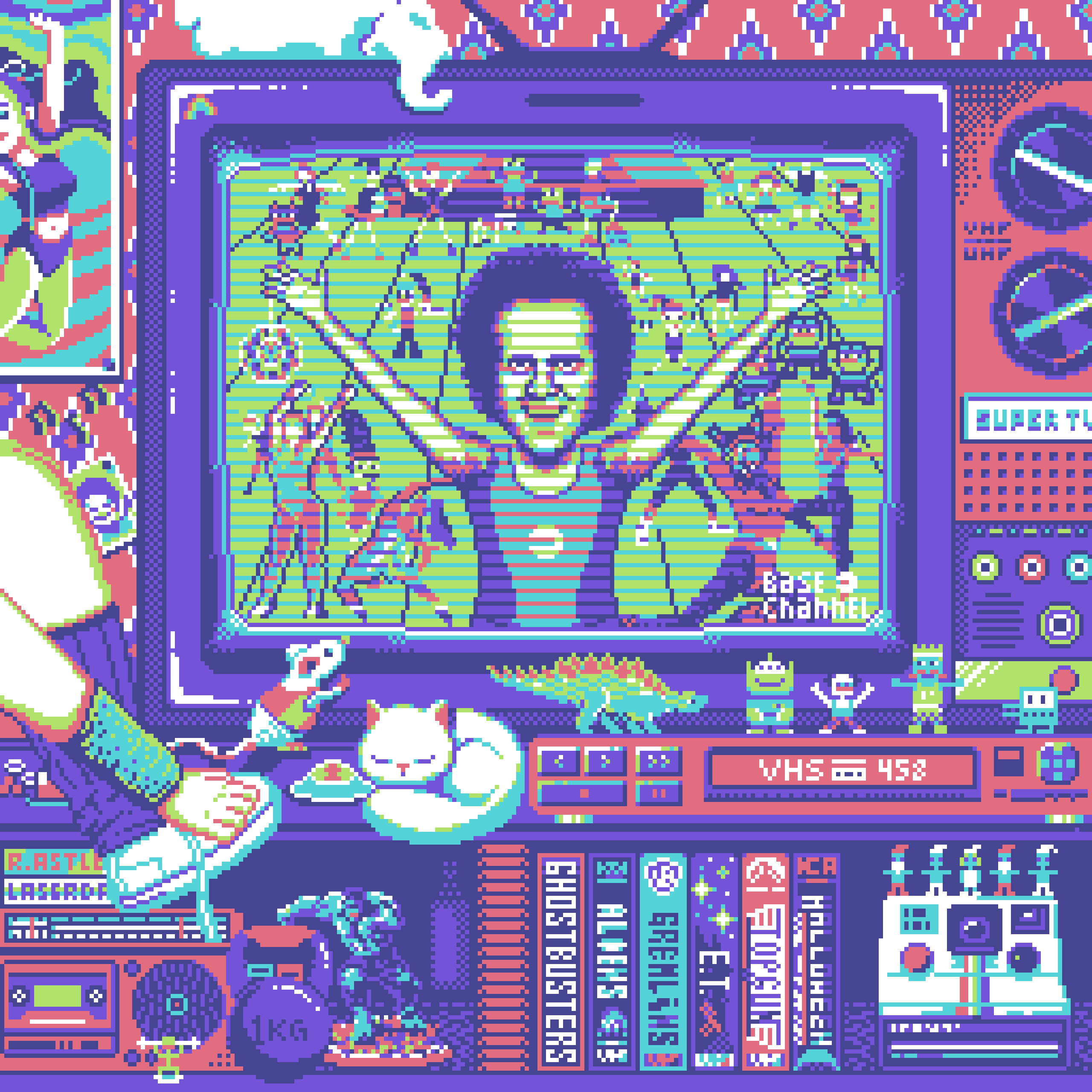 BasePaint Day #458: 80s Dance Aerobics